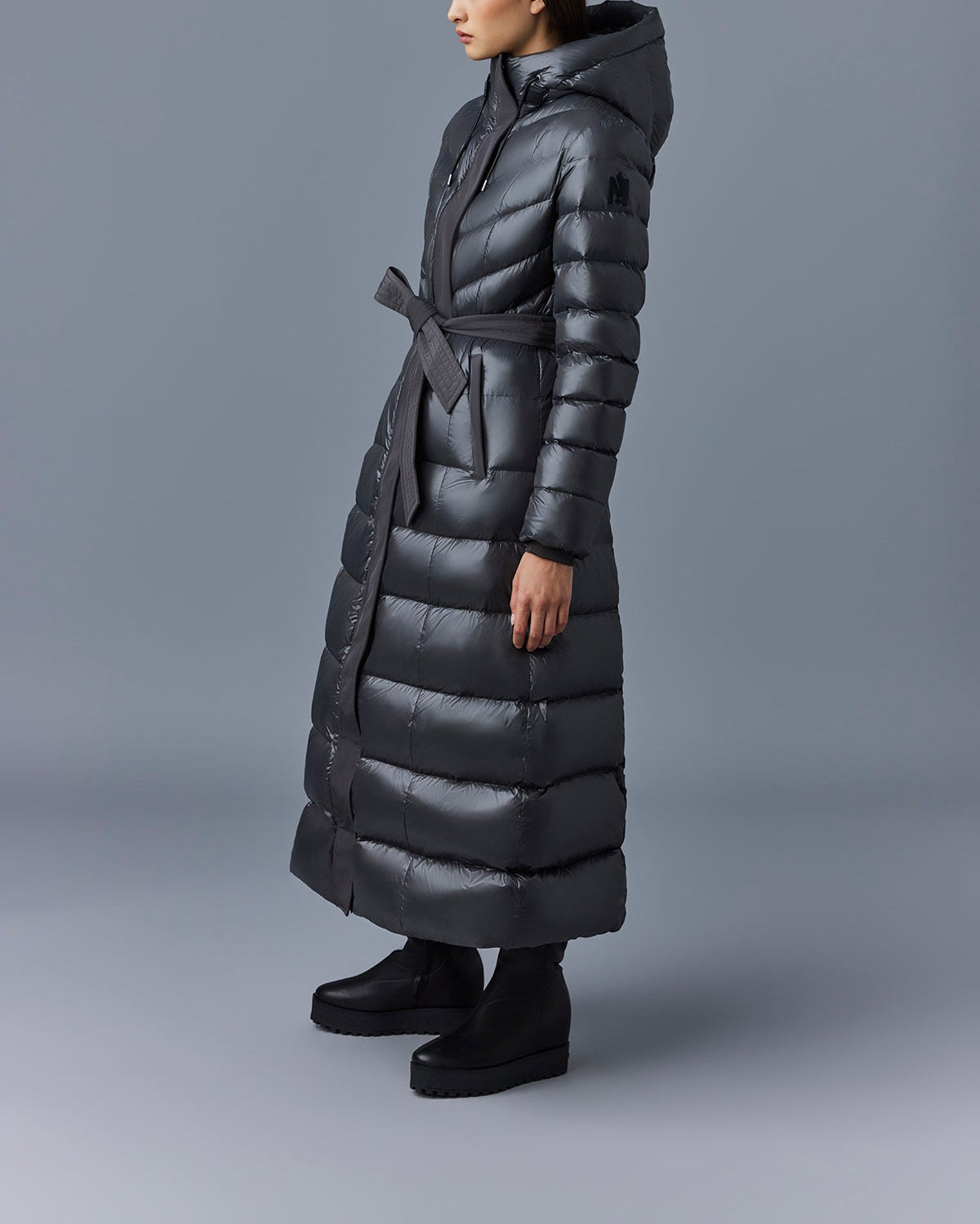 Mackage Calina Light Down Maxi Coat Carbon