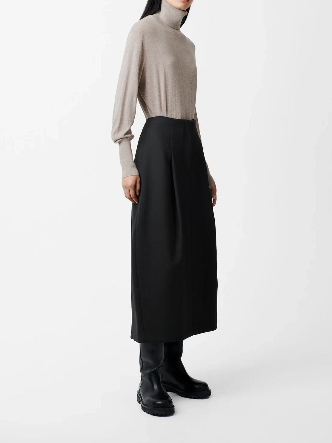 Studio Nicolson Carson Viscose Skirt Black