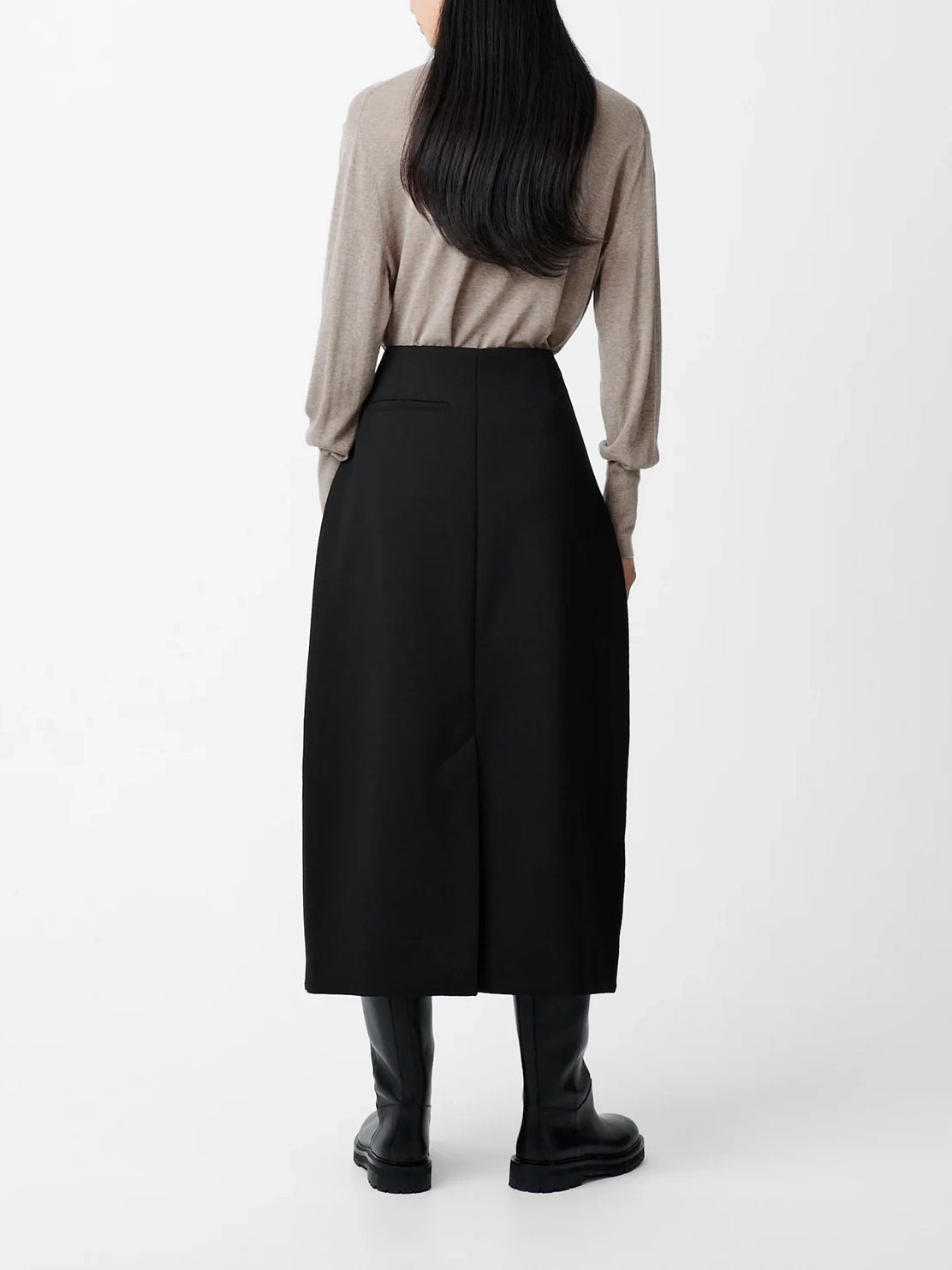 Studio Nicolson Carson Viscose Skirt Black