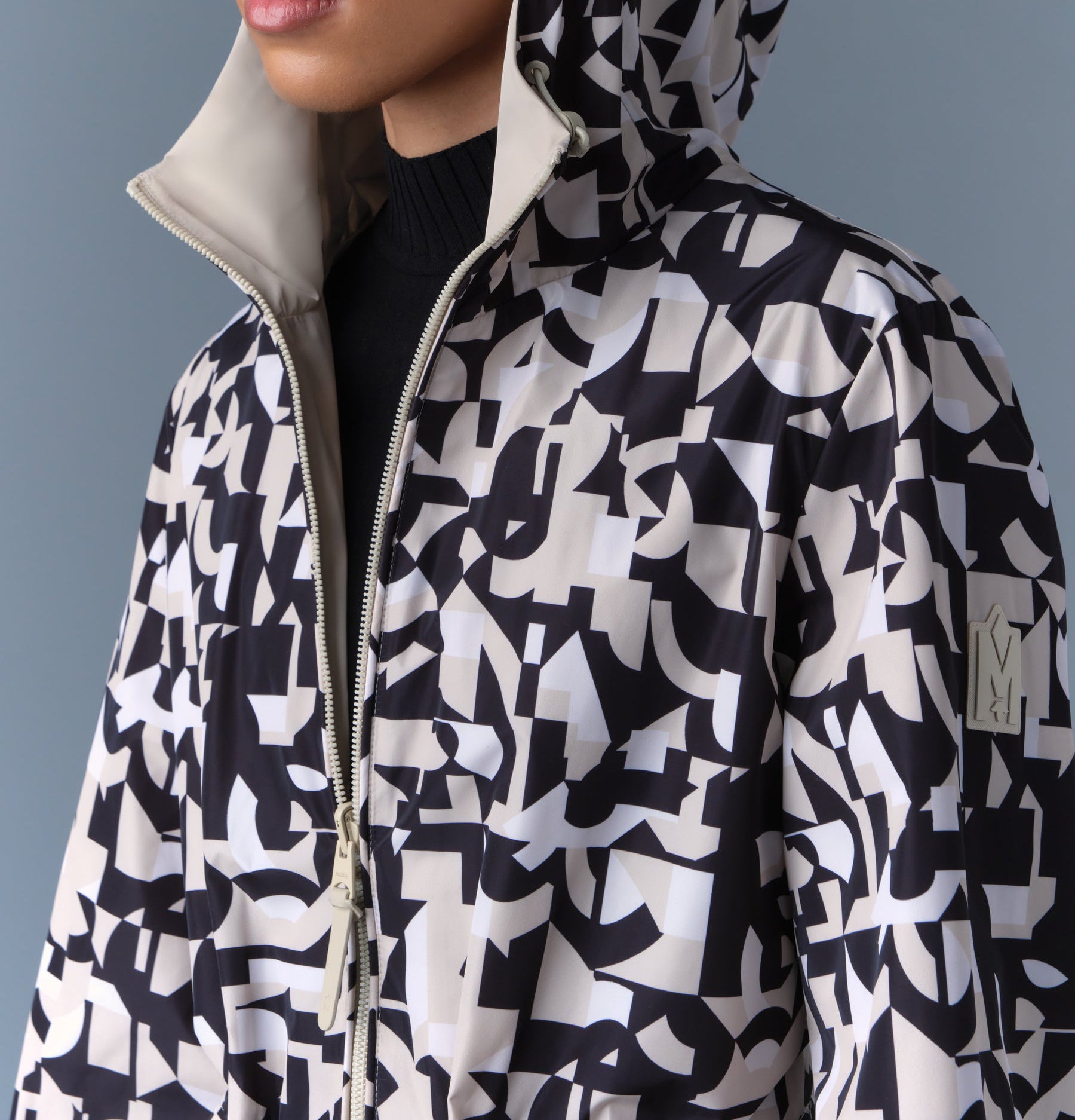 Mackage Delia Reversible Jacket with Hood Black/Trench