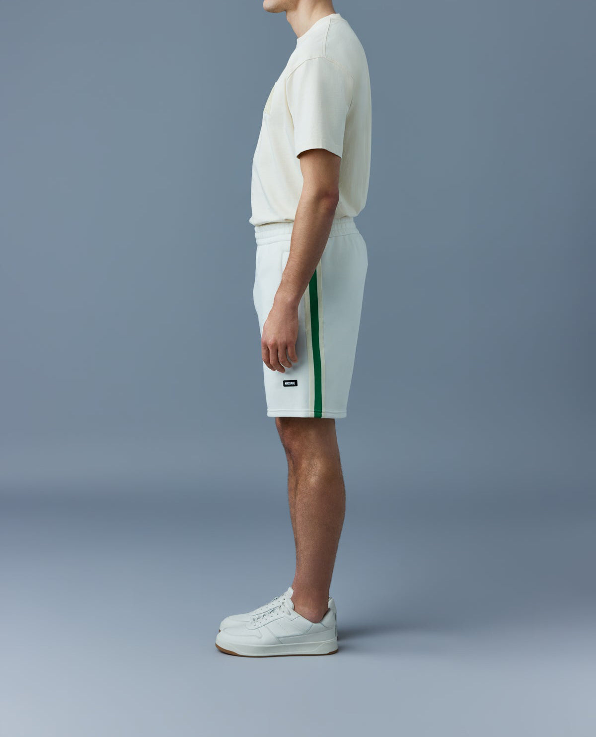 Mackage Dennis Double Face Jersey Bermuda Short Cream