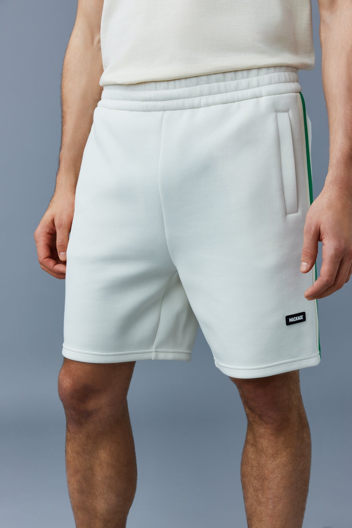 Mackage Dennis Double Face Jersey Bermuda Short Cream