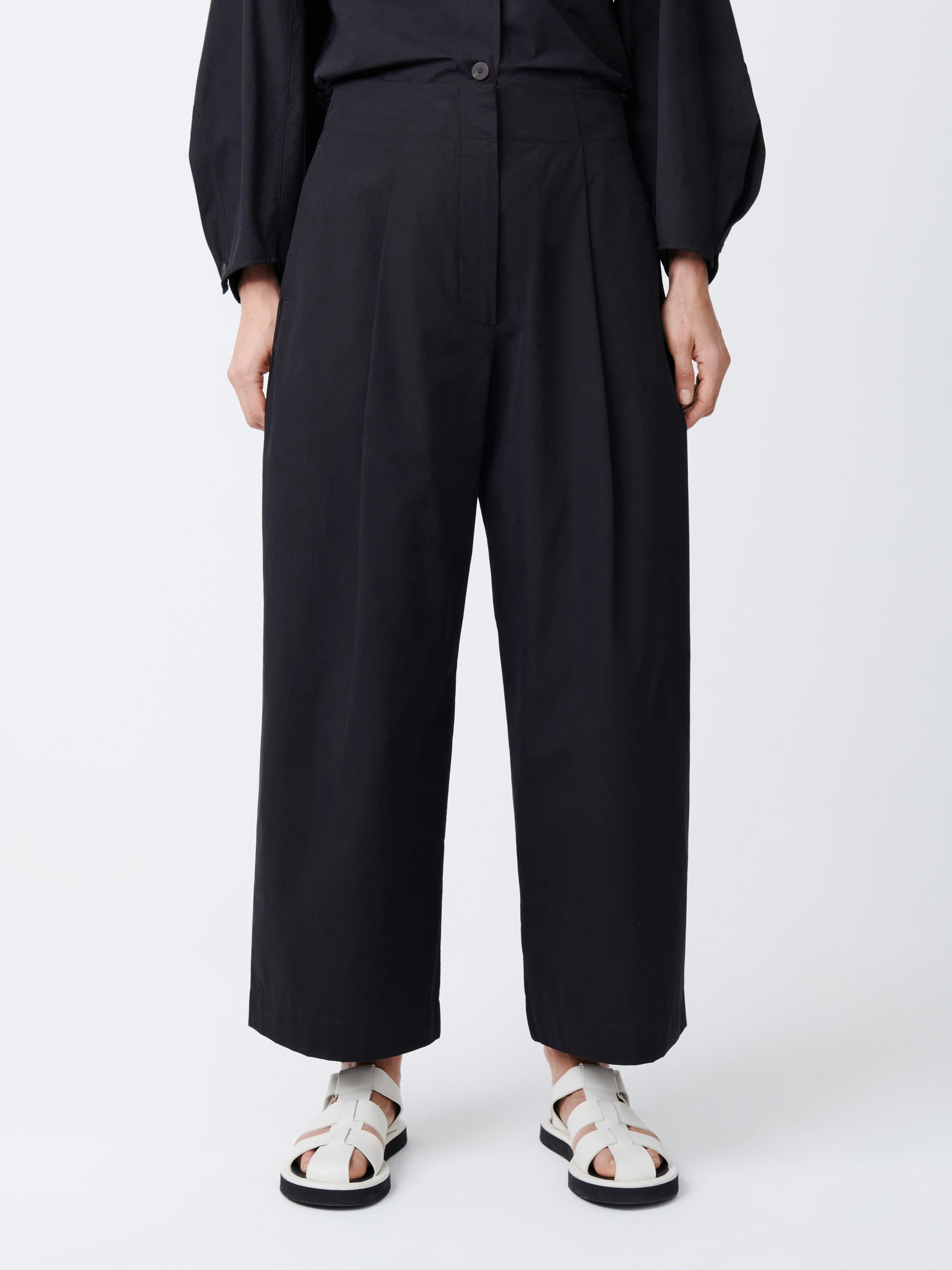 Studio Nicolson Dordoni Pant Powder Cotton Black Ink