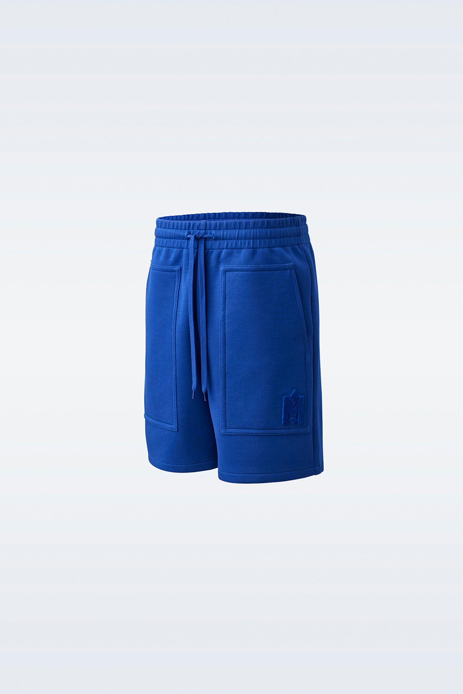 Mackage Elwood Double-Face Jersey Bermuda Shorts Blue