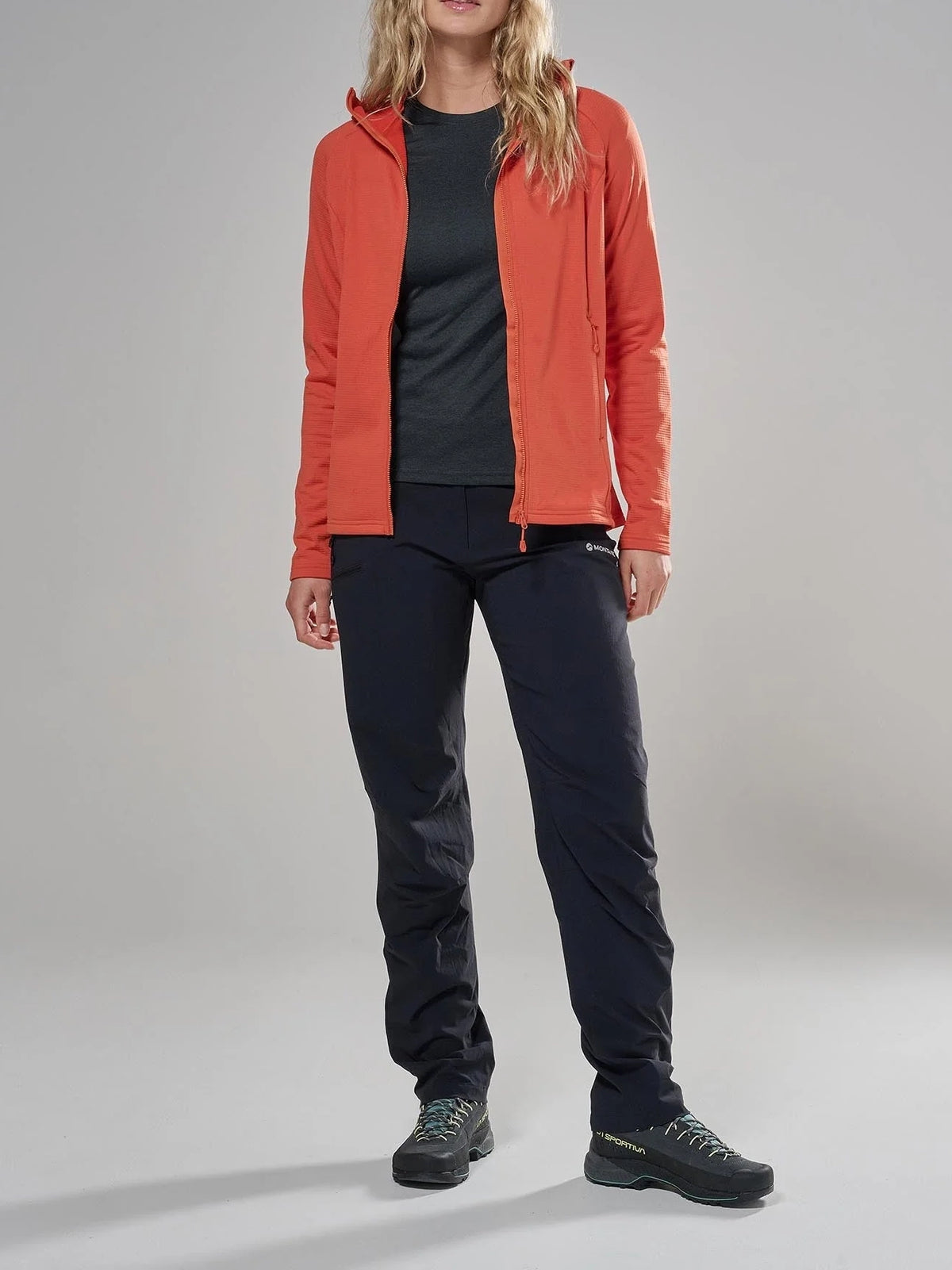 Montane Women's Protium Hooded Fleece Jacket Lava