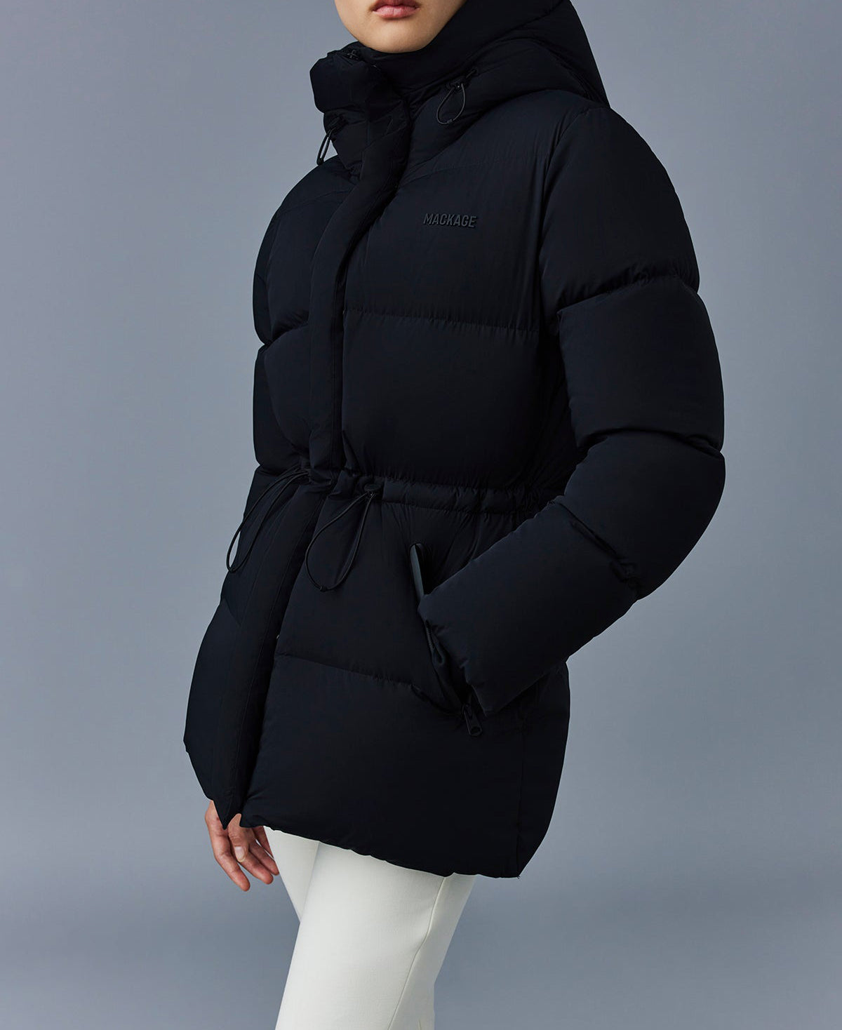 Mackage Freya-City Stretch Light Down Jacket Black