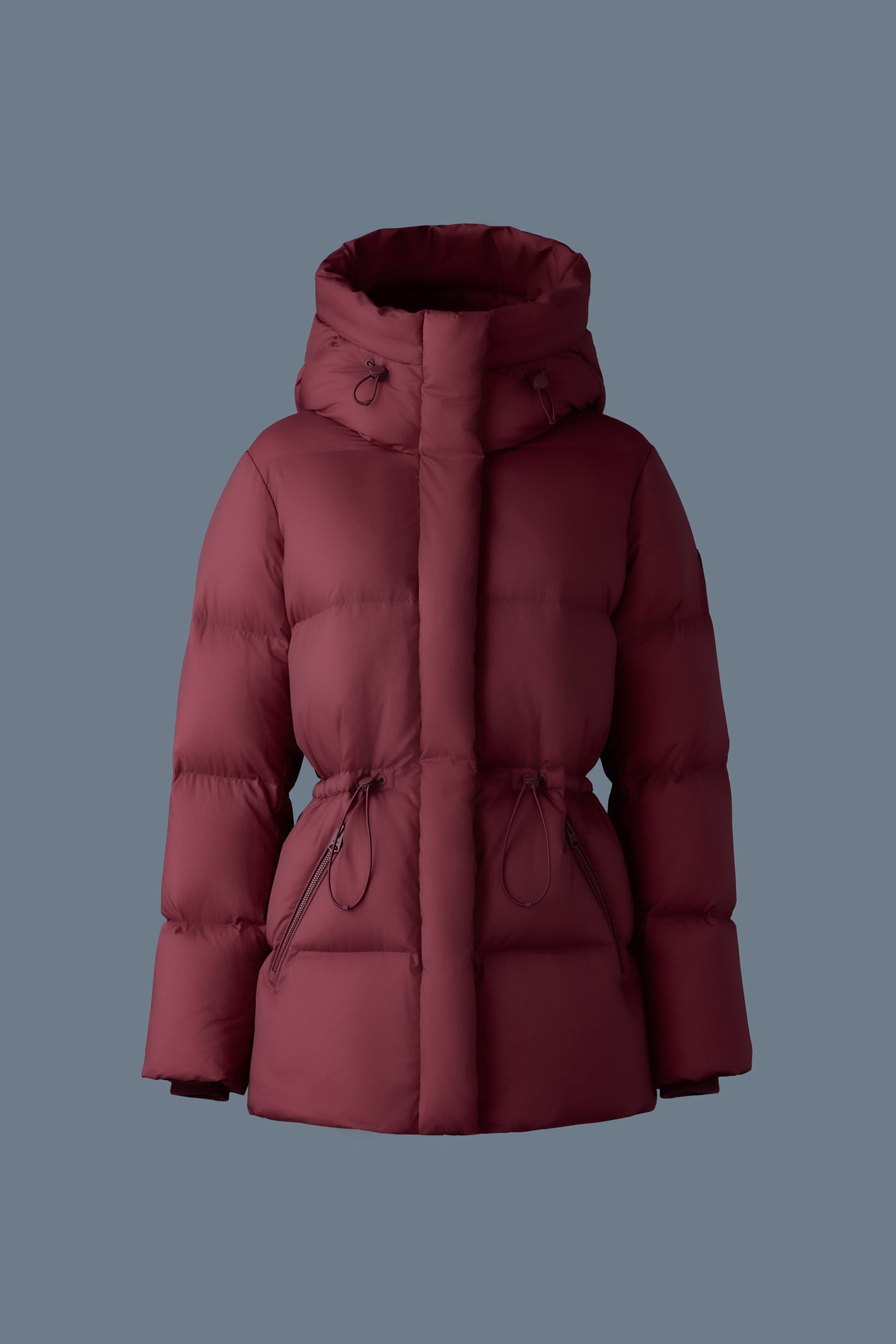 Mackage Freya-SW Softwash Crinkle Down Jacket Garnet