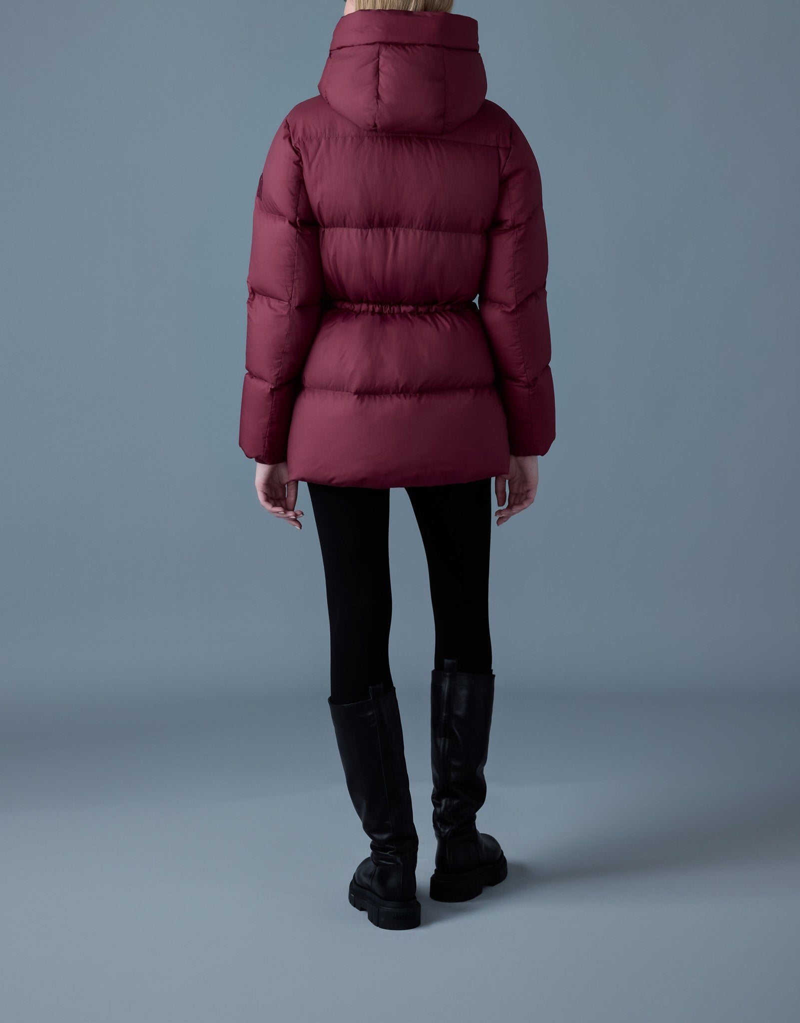 Mackage Freya-SW Softwash Crinkle Down Jacket Garnet