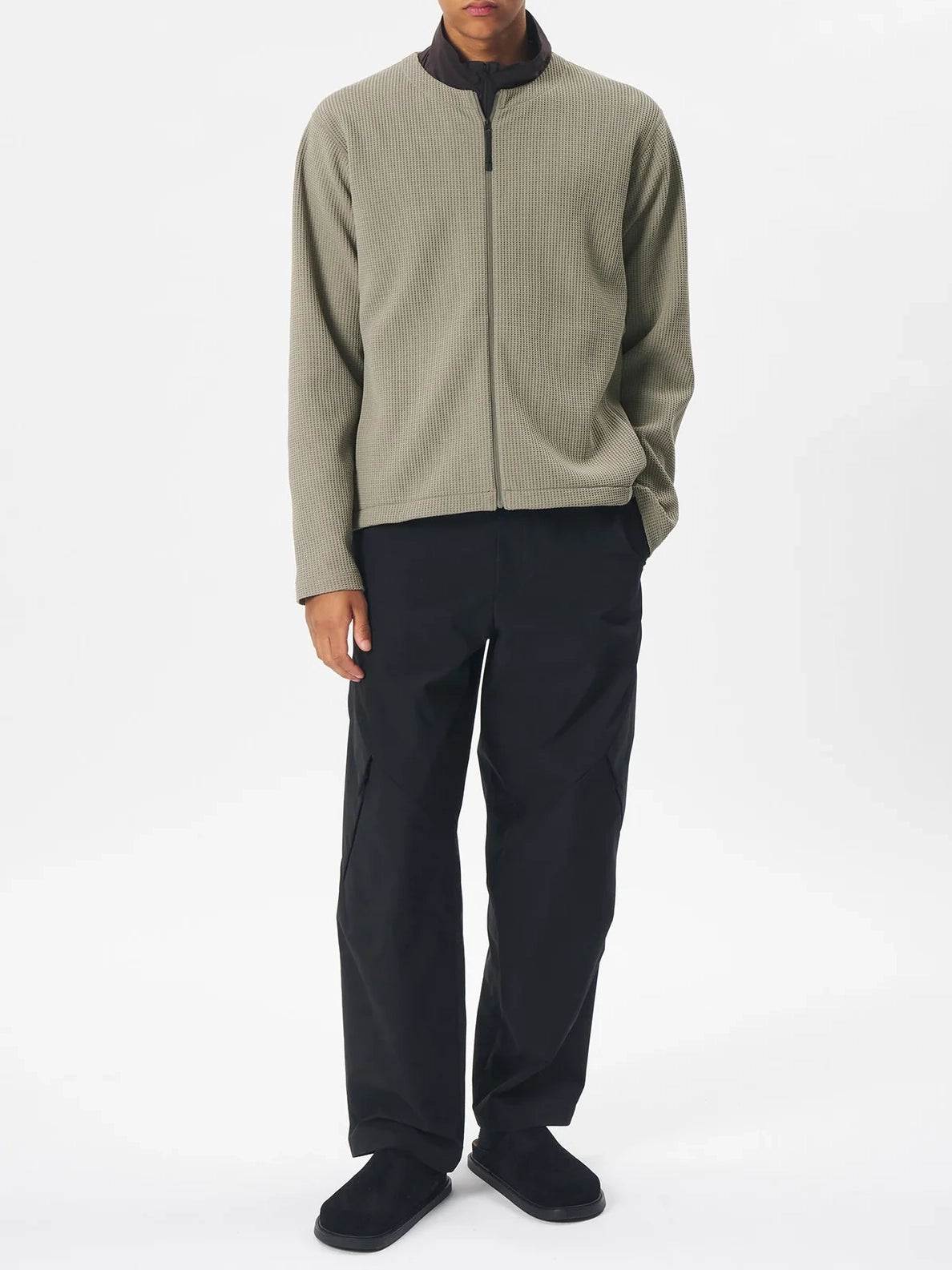 Goldwin WF Light Zip Cardigan Arid Beige