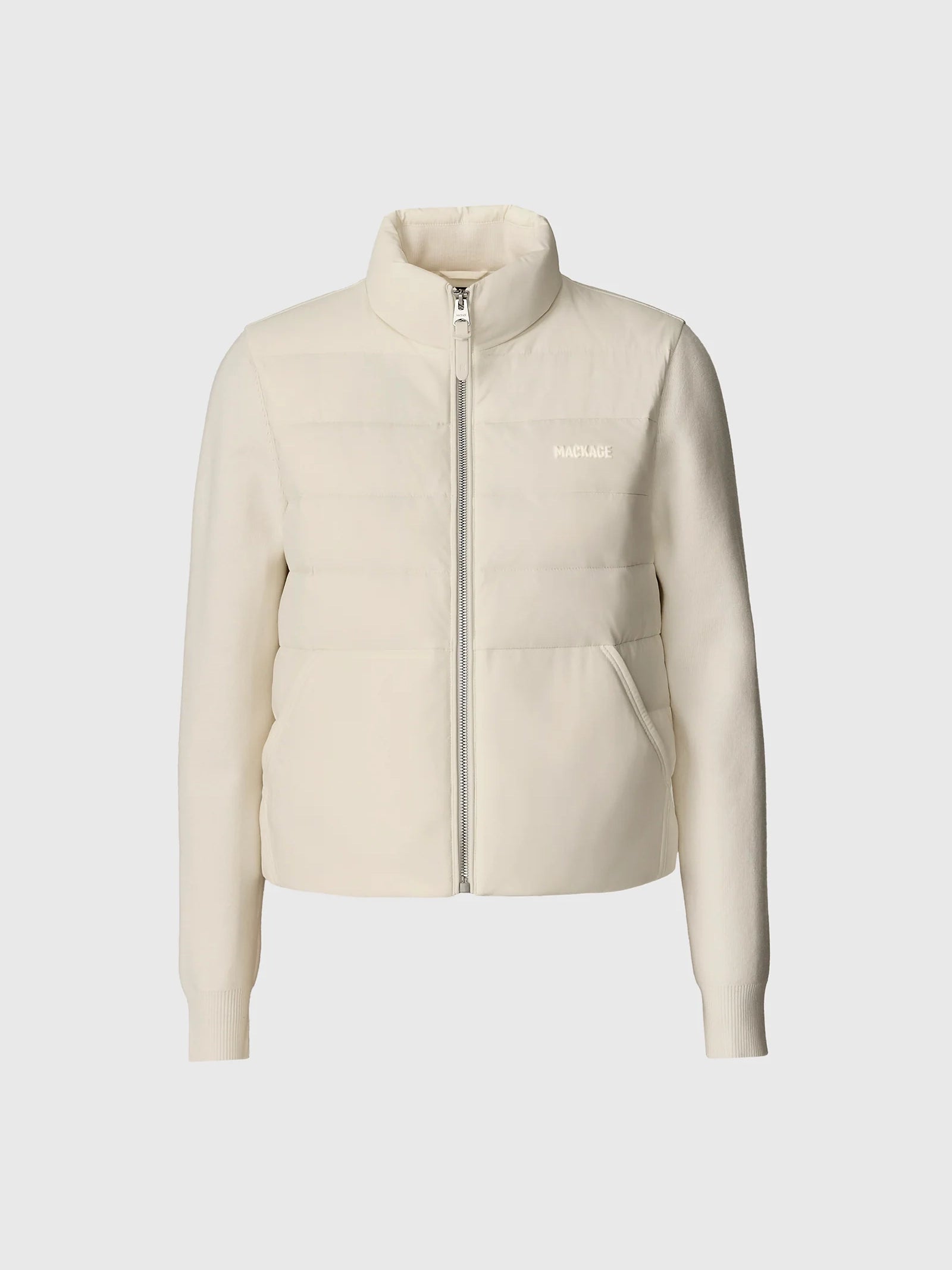 Mackage Gretel Hybrid Down Jacket Cream