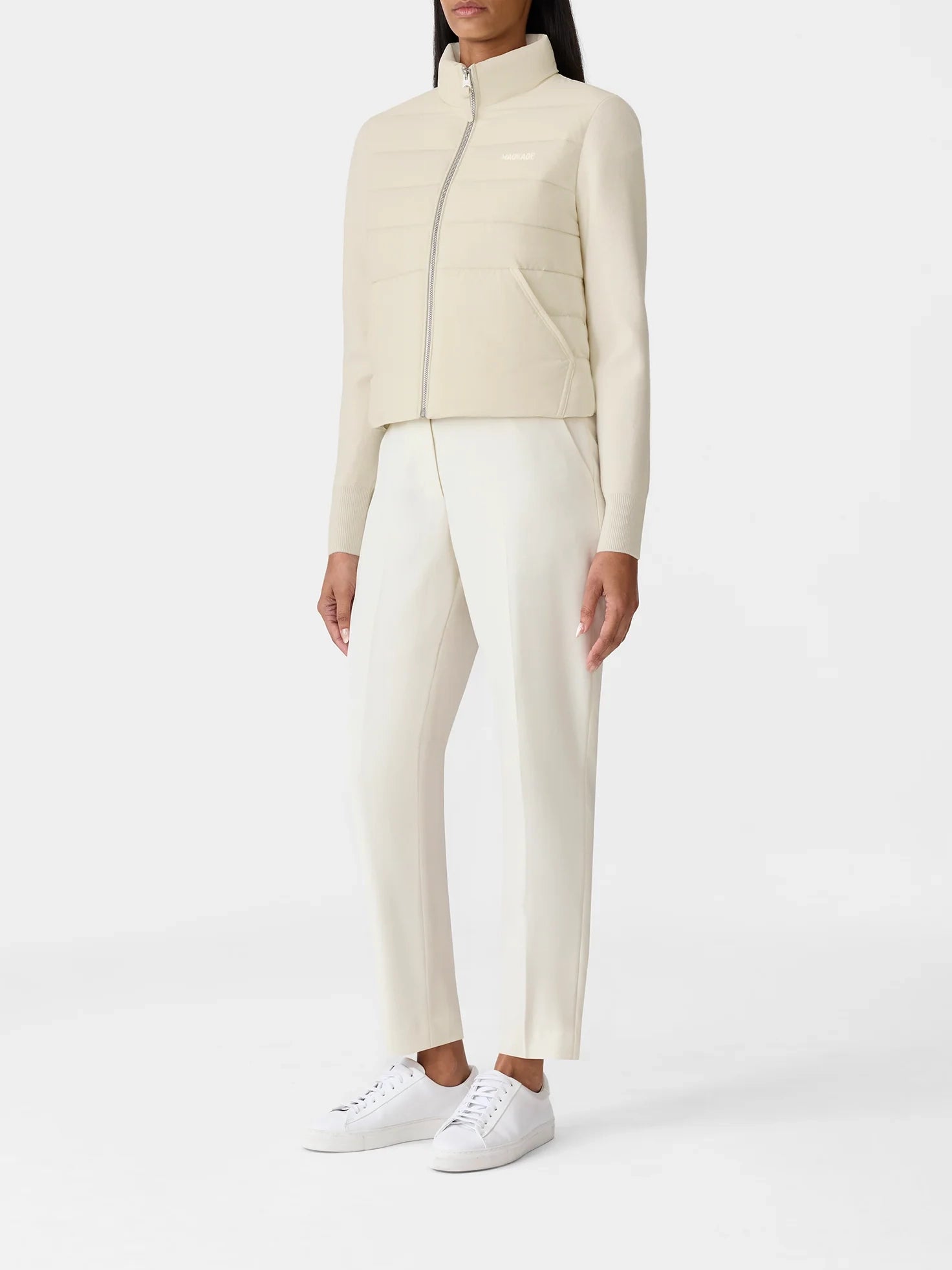 Mackage Gretel Hybrid Down Jacket Cream