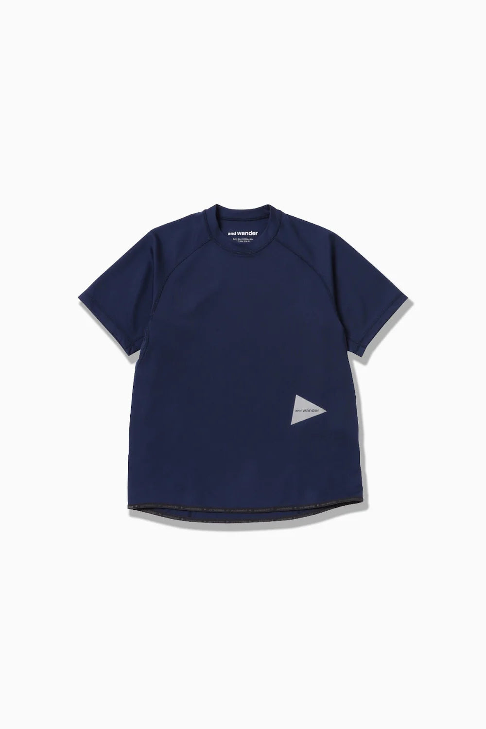 And Wander Dry Jersey Raglan SS T Navy