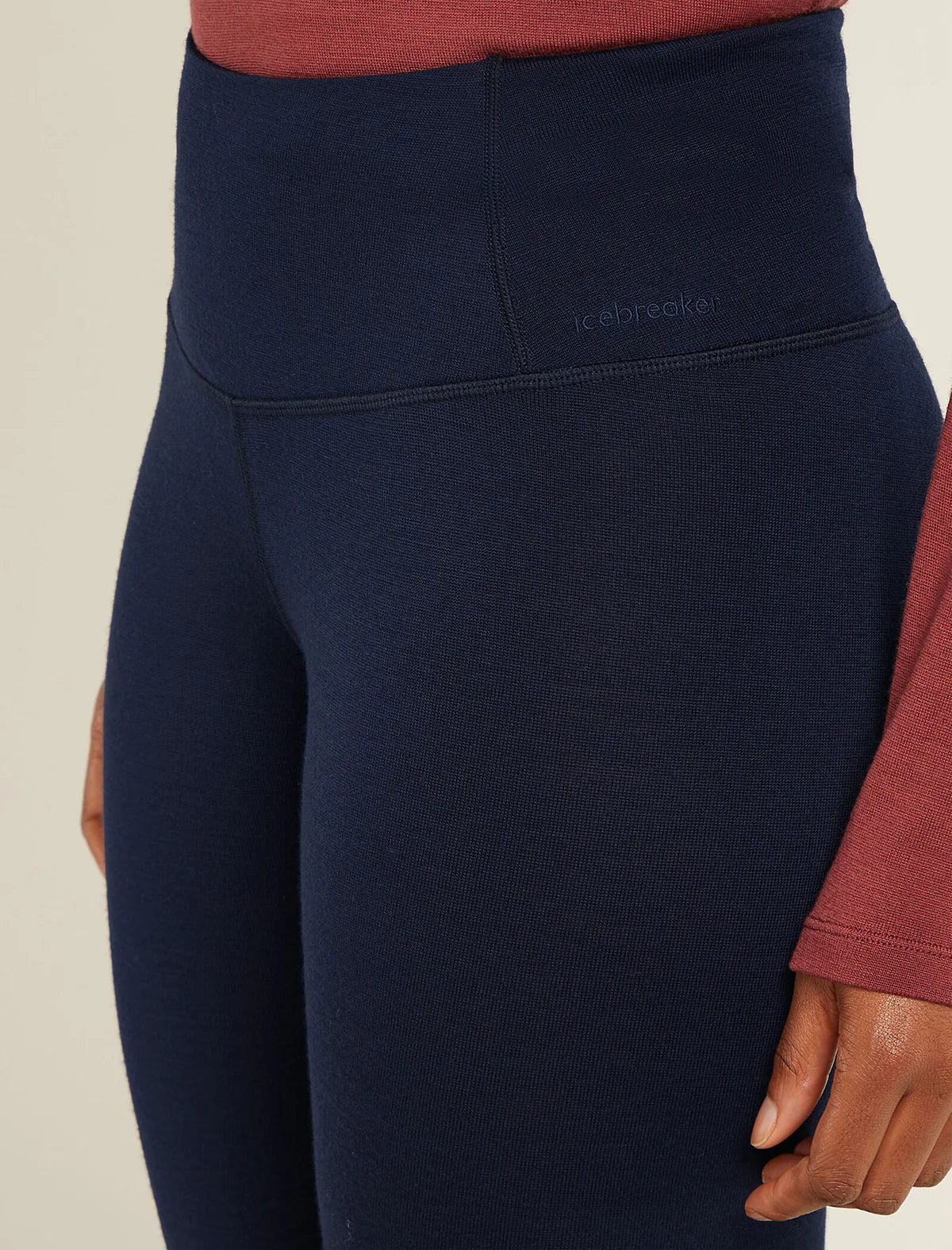 Icebreaker Women's Merino 260 Tech High Rise Thermal Leggings Black