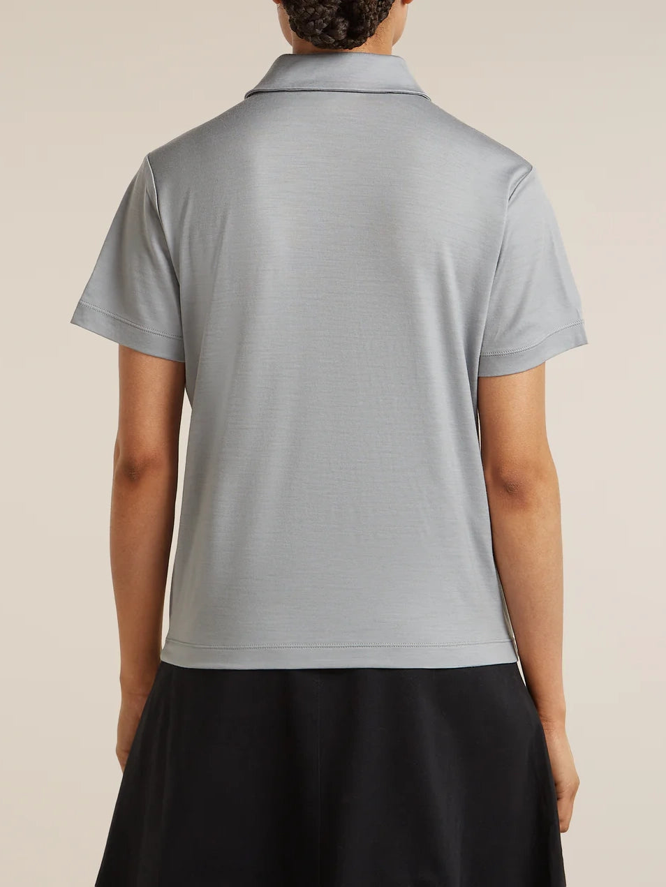 Icebreaker Women's 15.5 MerinoFine™ Short Sleeve Polo Proto Grey