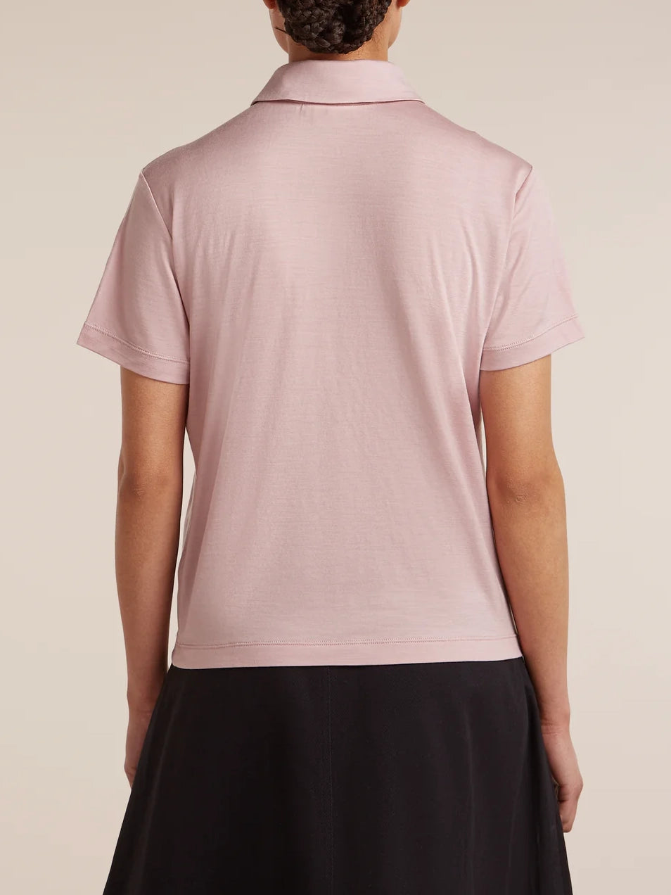 Icebreaker Women's 15.5 MerinoFine™ Short Sleeve Polo Pink Quartz