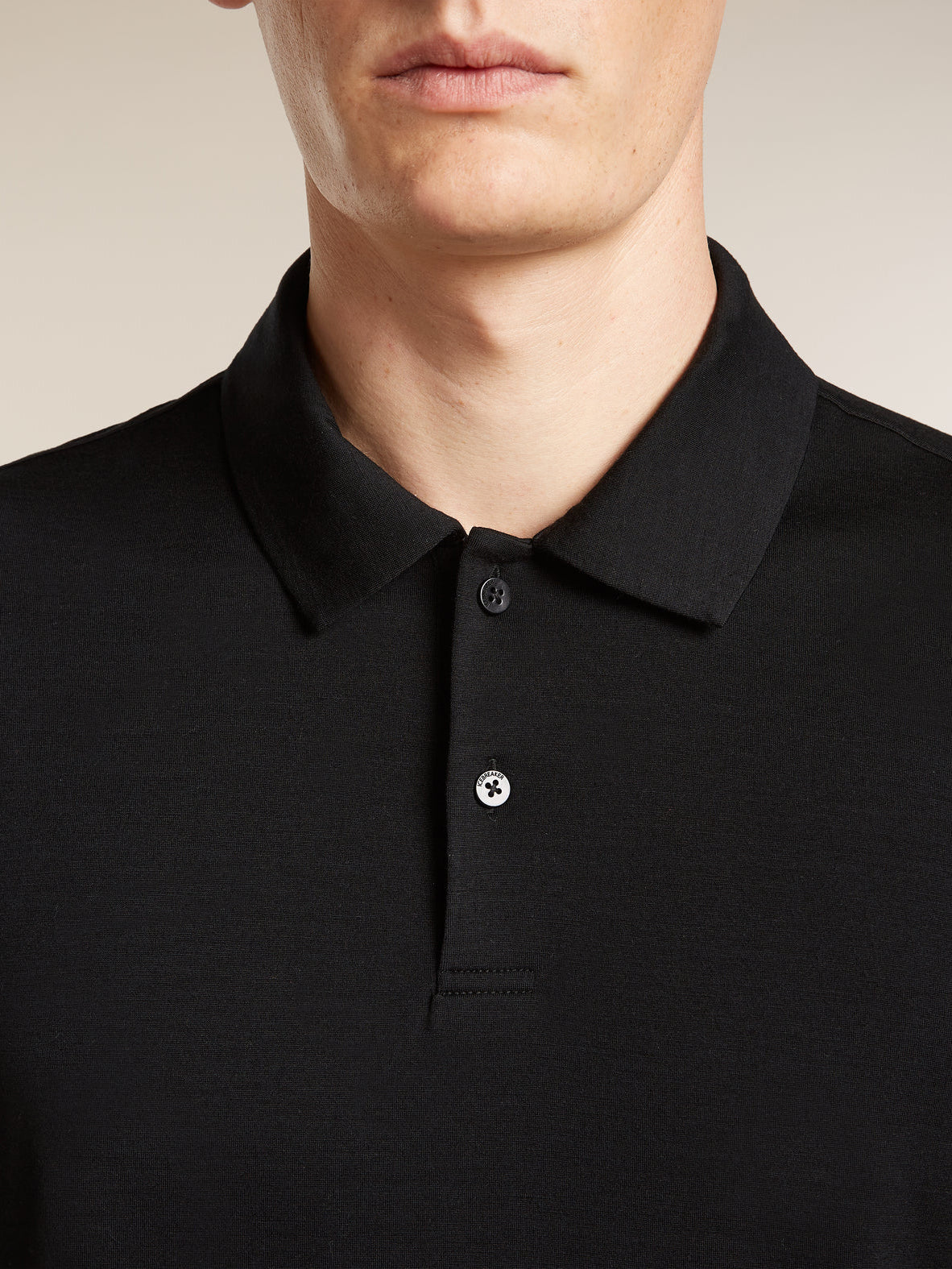 Icebreaker Men's 15.5 MerinoFine™ Short Sleeve Polo Black