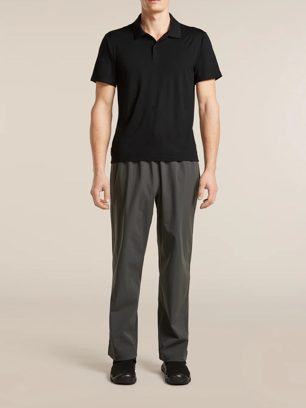 Icebreaker Men's 15.5 MerinoFine™ Short Sleeve Polo Black