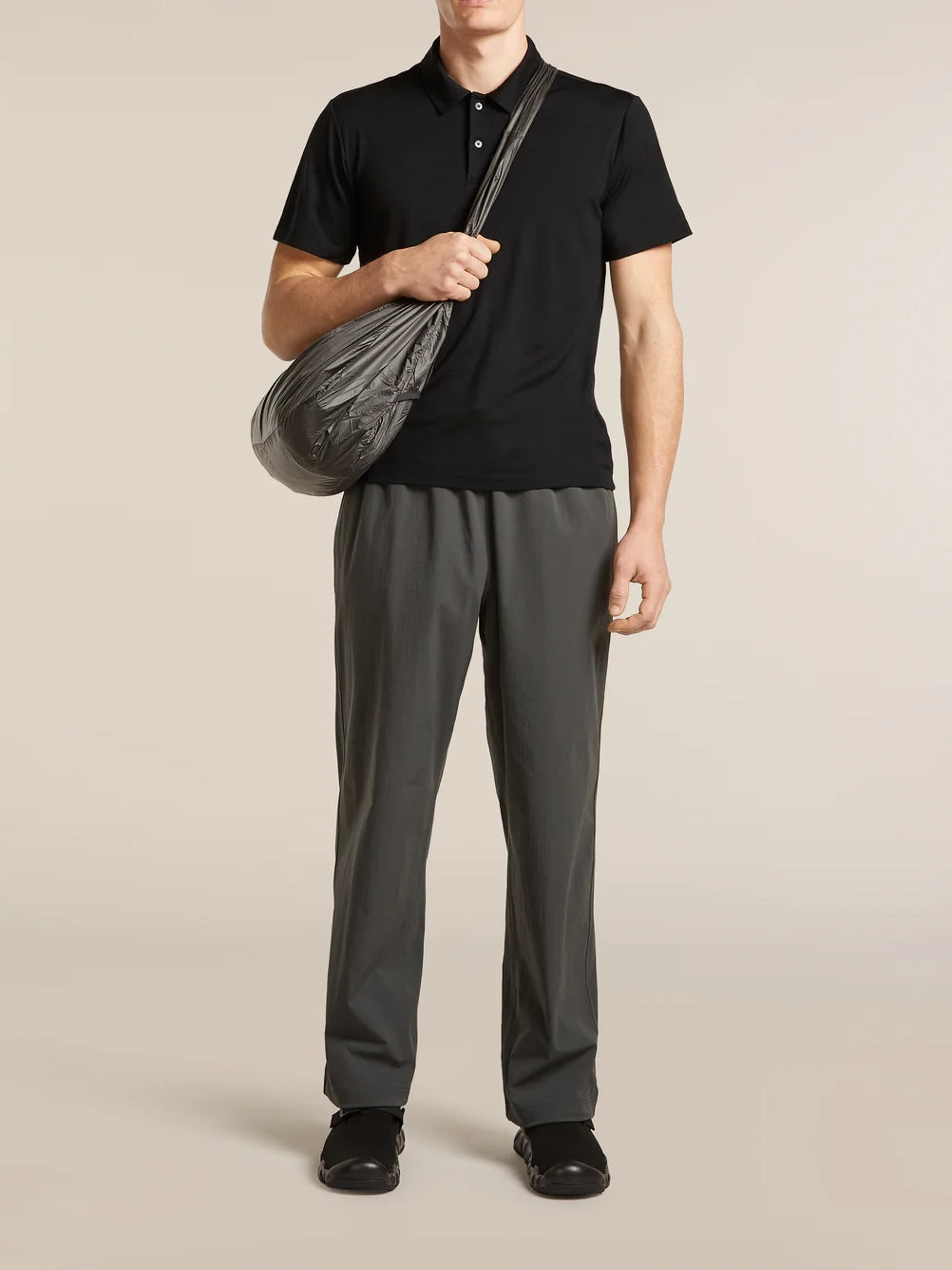 Icebreaker Men's 15.5 MerinoFine™ Short Sleeve Polo Black