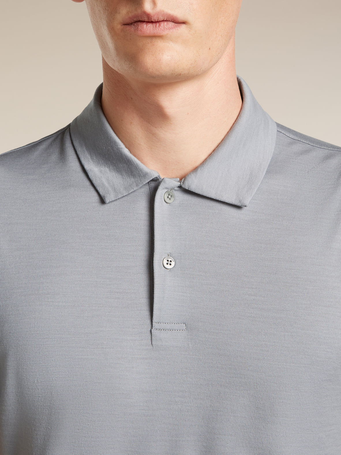 Icebreaker Men's 15.5 MerinoFine™ Short Sleeve Polo Proto Grey