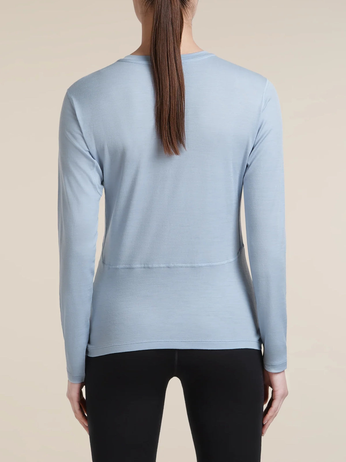 Icebreaker Women's 200 MerinoFine™ Ace Long Sleeve Thermal Crew Zinc Blue