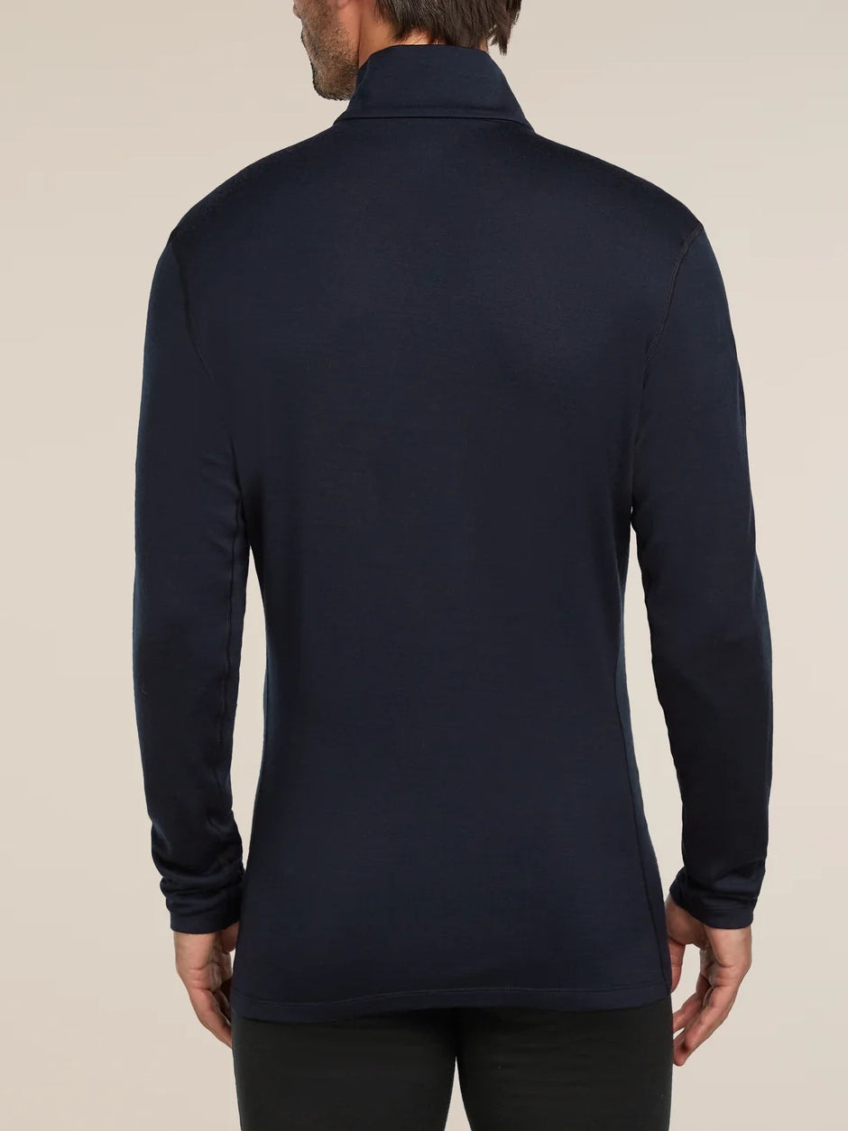 Icebreaker Men's Merino 260 Oasis Long Sleeve Thermal Half Zip Midnight Navy