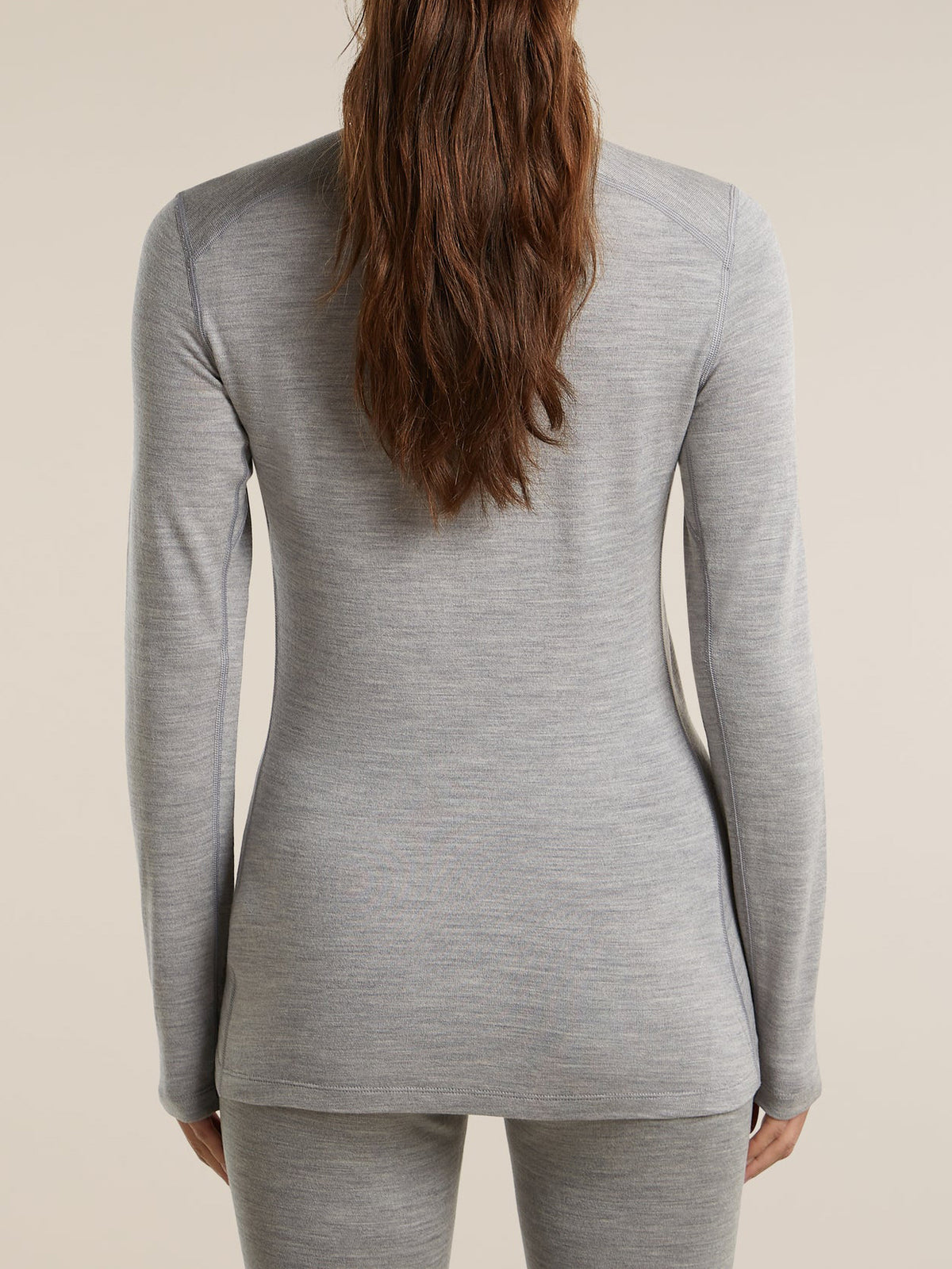 Icebreaker Women's Merino 260 Oasis Long Sleeve Half Zip Metro Heather