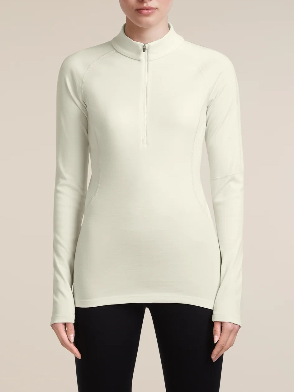 Icebreaker Women's 300 MerinoFine™ Polar Long Sleeve Half Zip Undyed