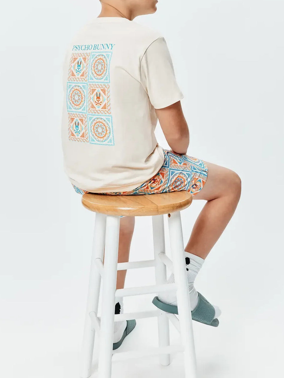 Psycho Bunny Kids Frank Back Graphic Tee Pristine