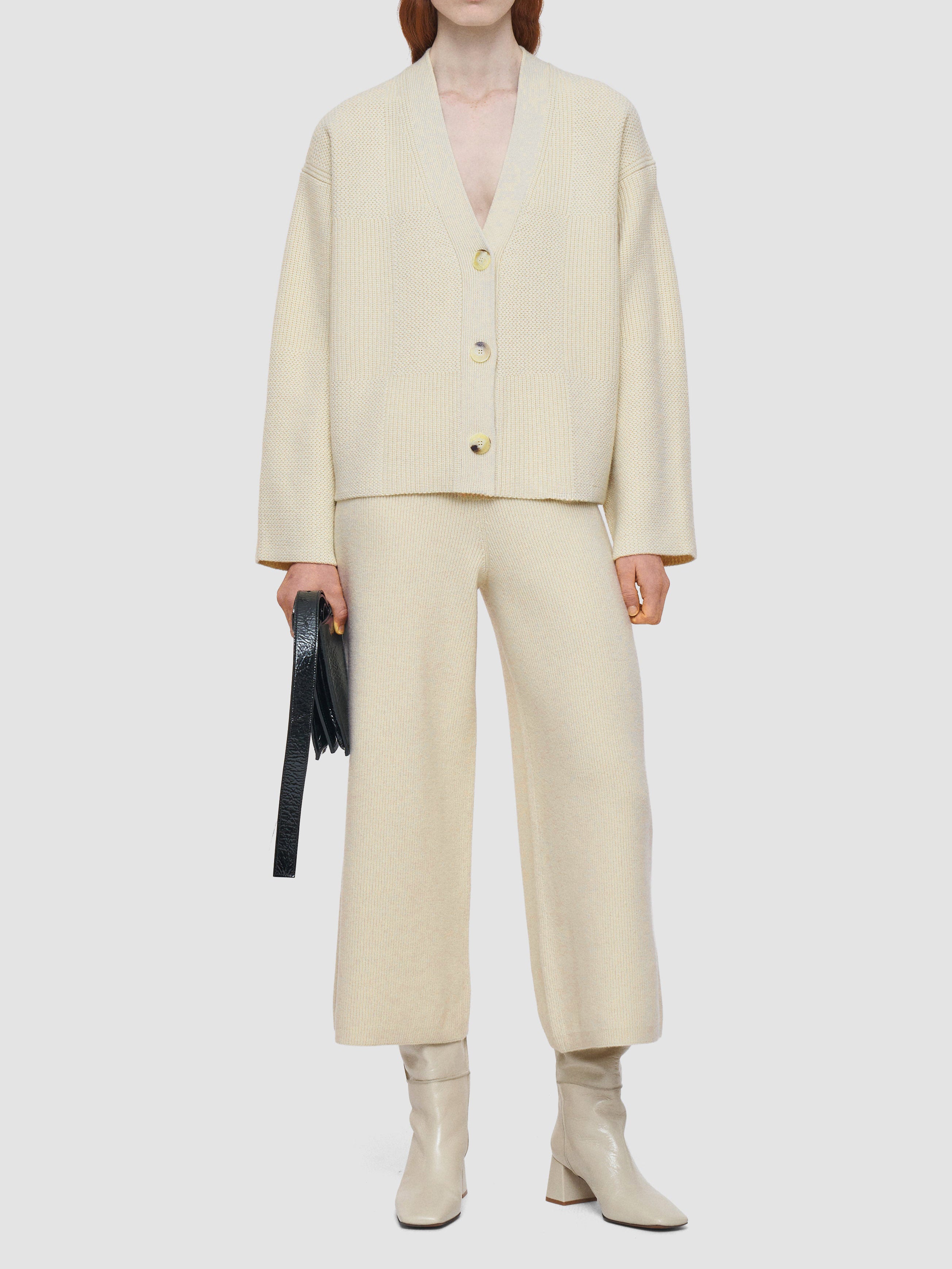 Joseph Soft Wool Cardigan Affogato