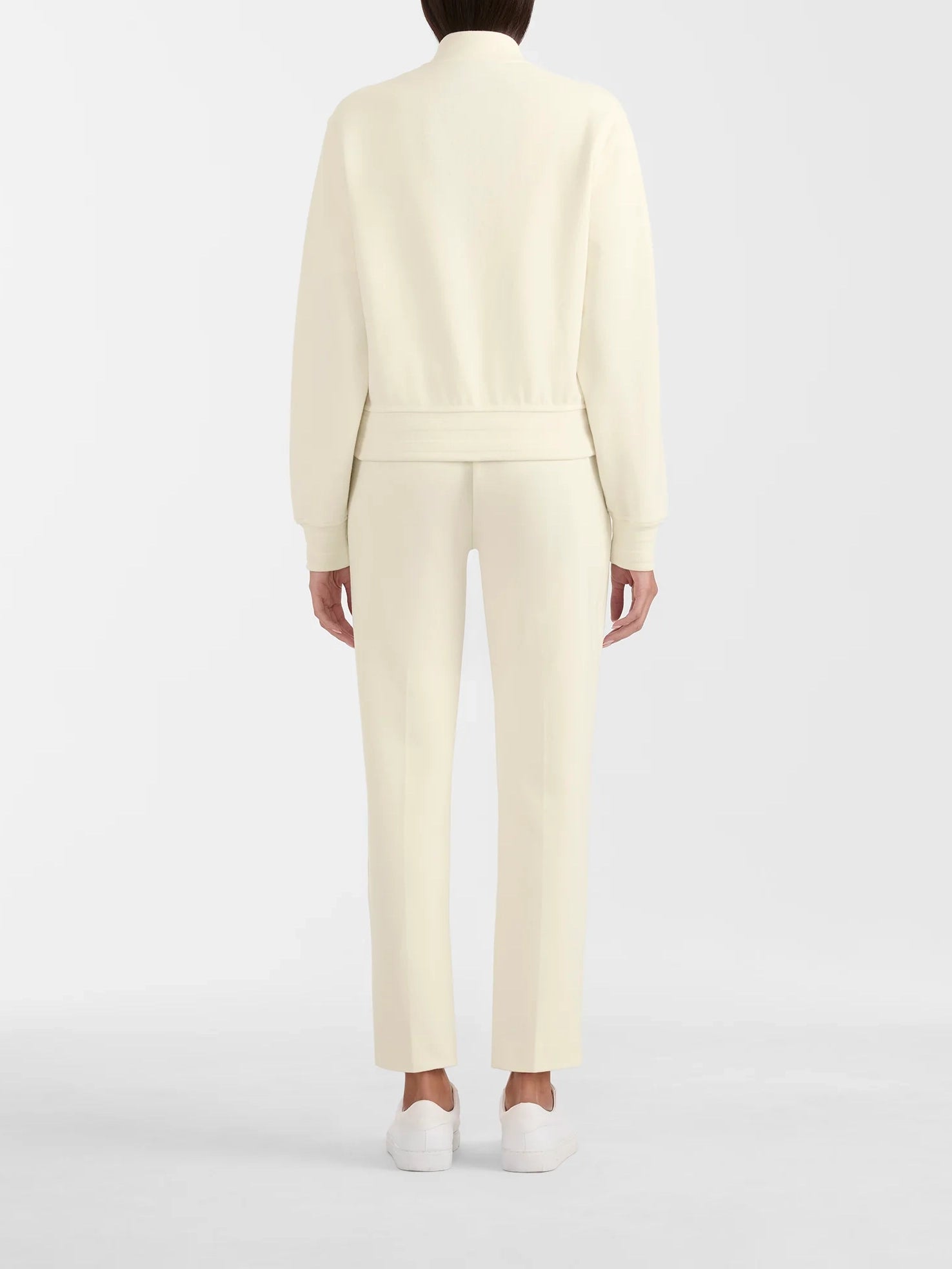 Mackage Juniper-k Brushed Knit Bomber Jacket Cream