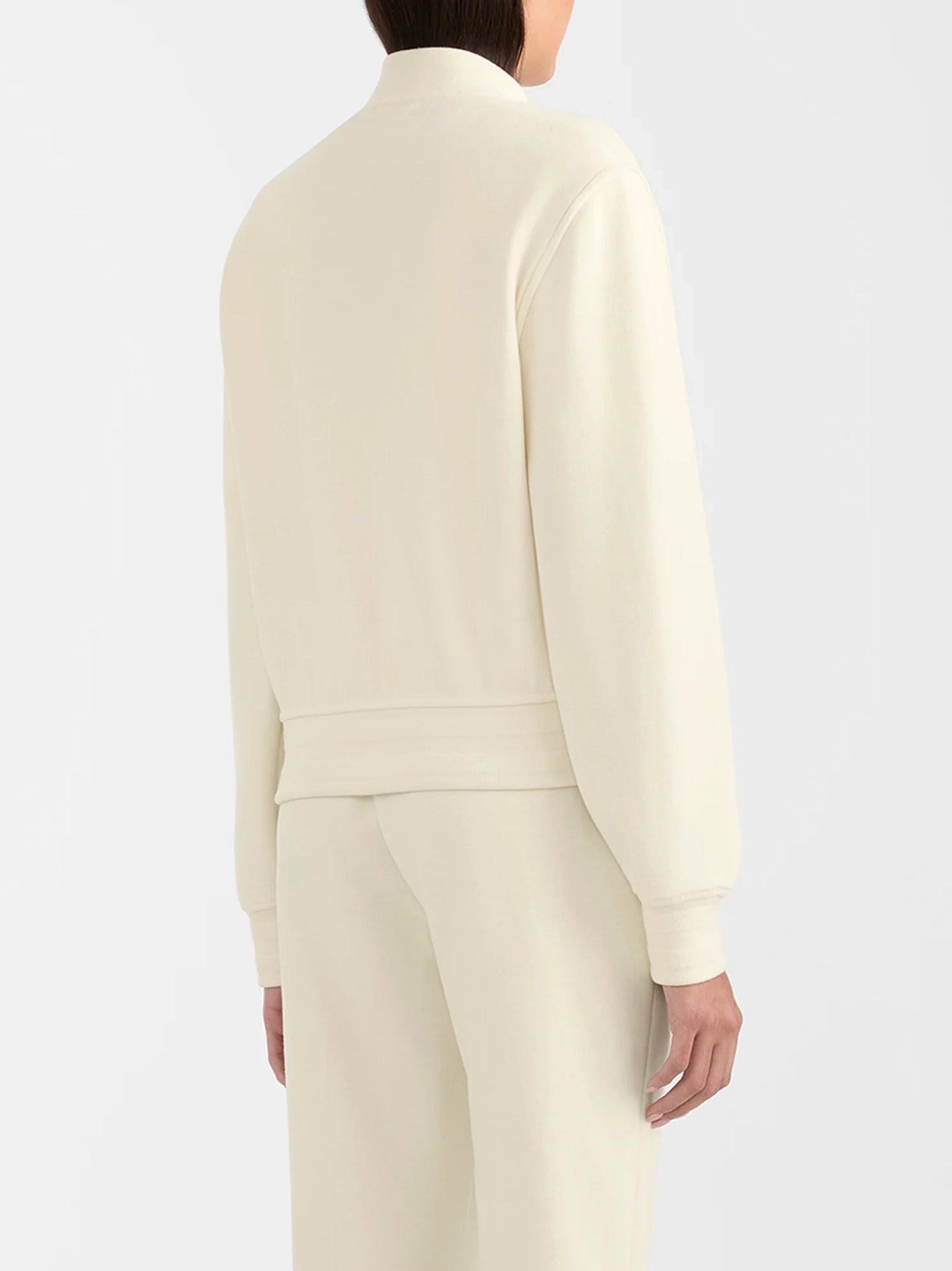 Mackage Juniper-k Brushed Knit Bomber Jacket Cream
