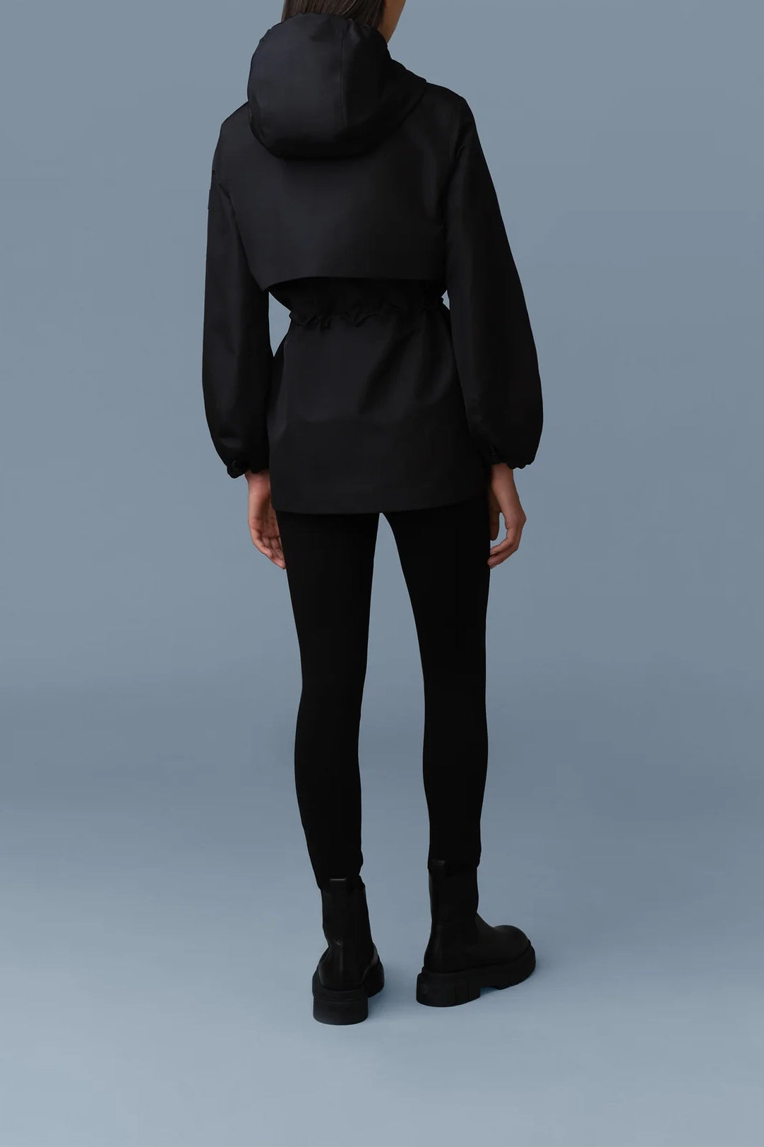 Mackage Kalea Hooded Rain Jacket Black