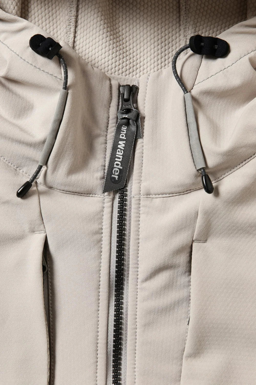 And Wander Light Stretch Shell Jacket Grey