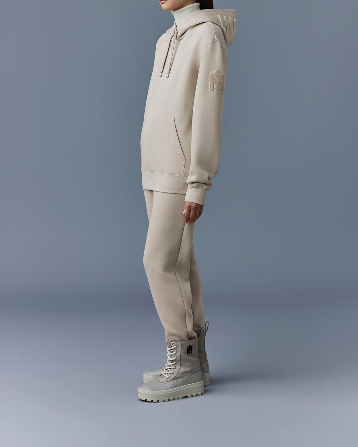Mackage Krys Hoodie With Velvet Embroidery Trench