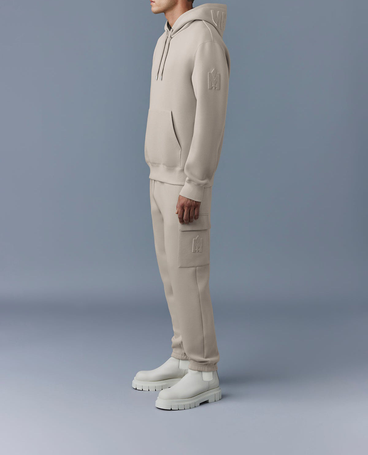 Mackage Krys Hoodie With Velvet Embroidery Trench