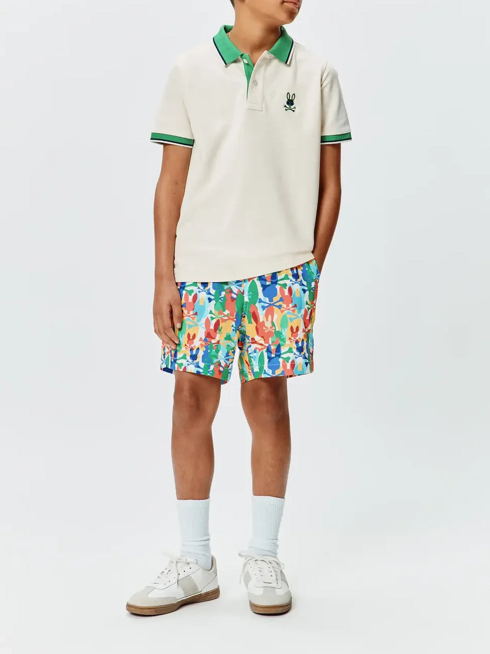 Psycho Bunny Kids Sunny Pique Polo Pristine