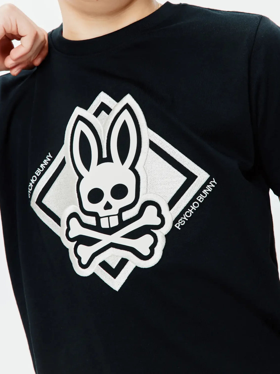 Psycho Bunny Kids Tobias Graphic Tee Black