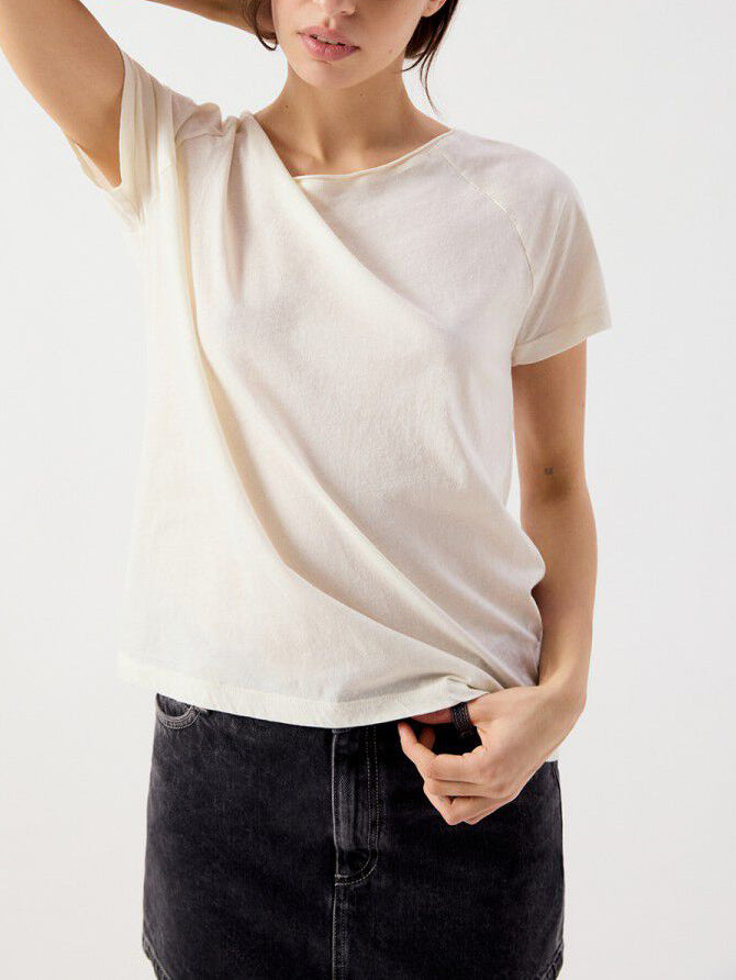 American Vintage Women's T-shirt Laloom White