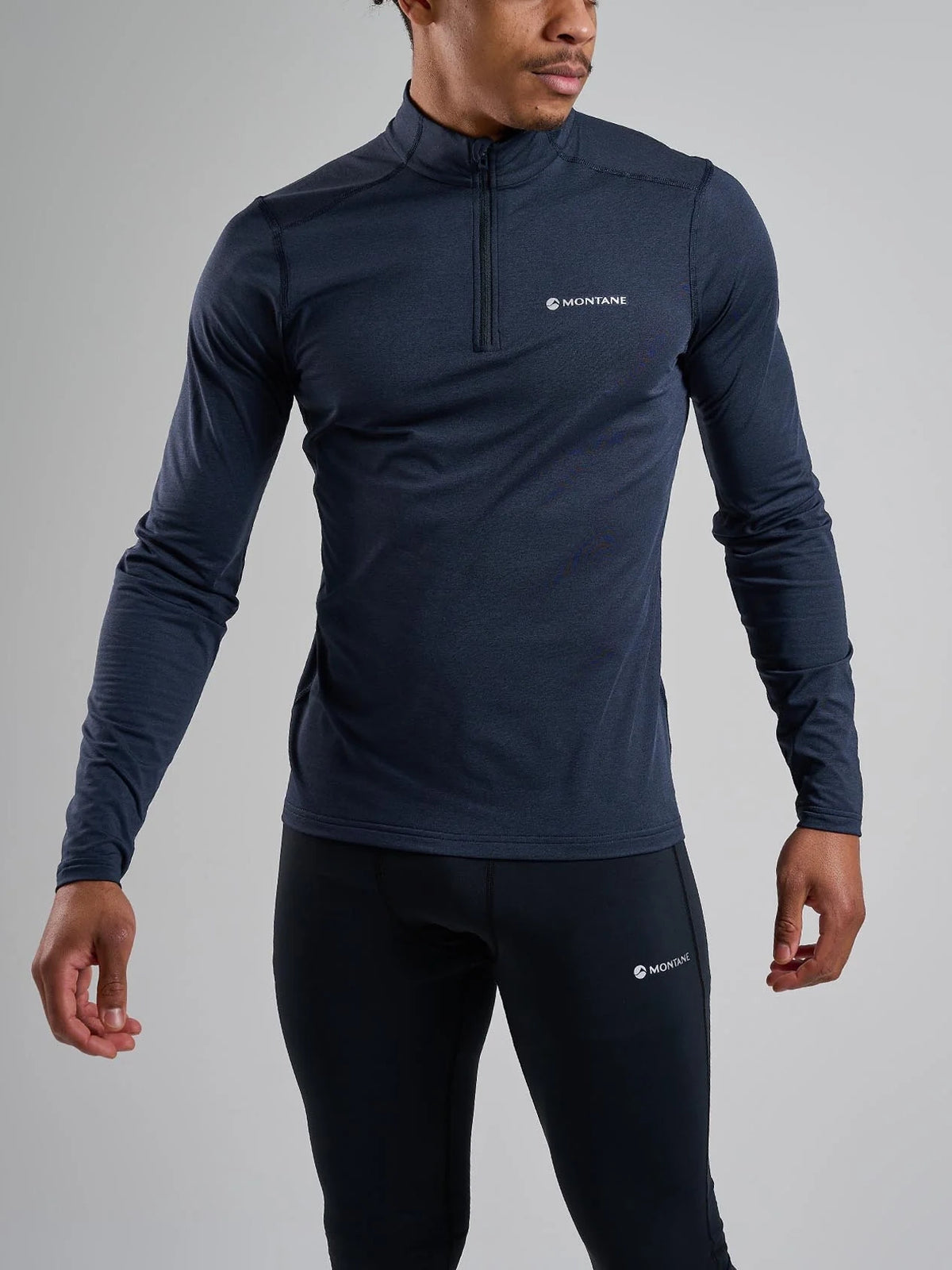 Montane Men's Dart XT Thermal Zip Neck Long Sleeved Top Eclipse Blue