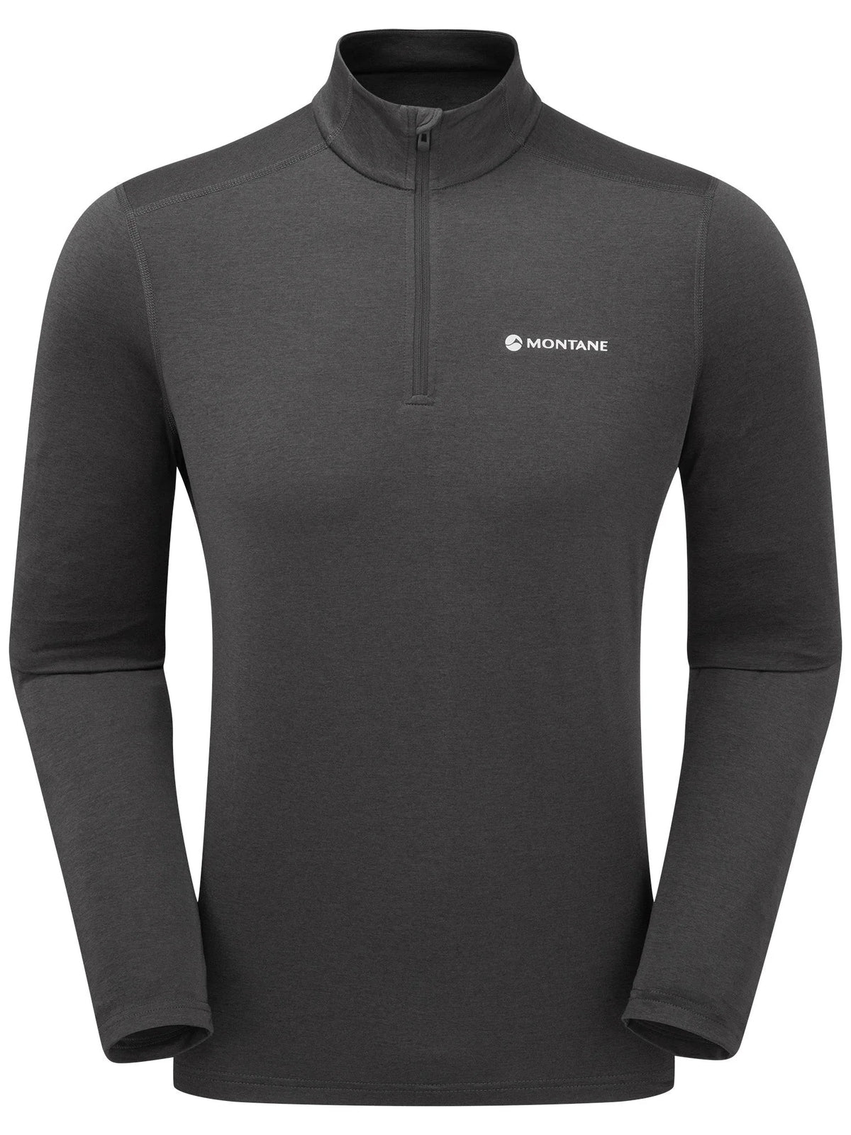Montane Men's Dart XT Thermal Zip Neck Long Sleeved Top Midnight Grey