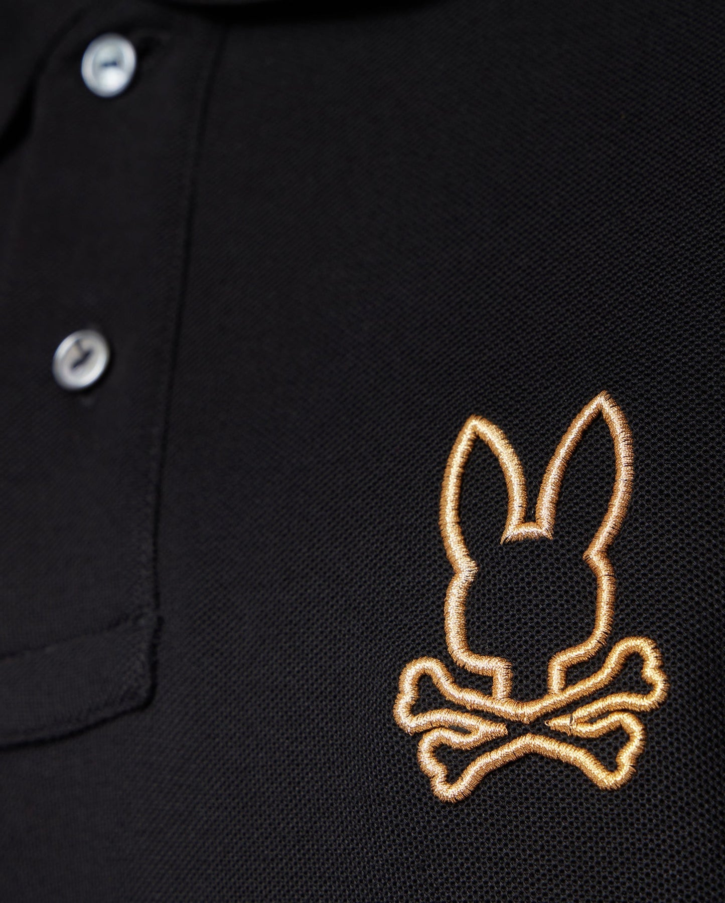 Psycho Bunny Mens Beaumont Pique Polo Shirt Black