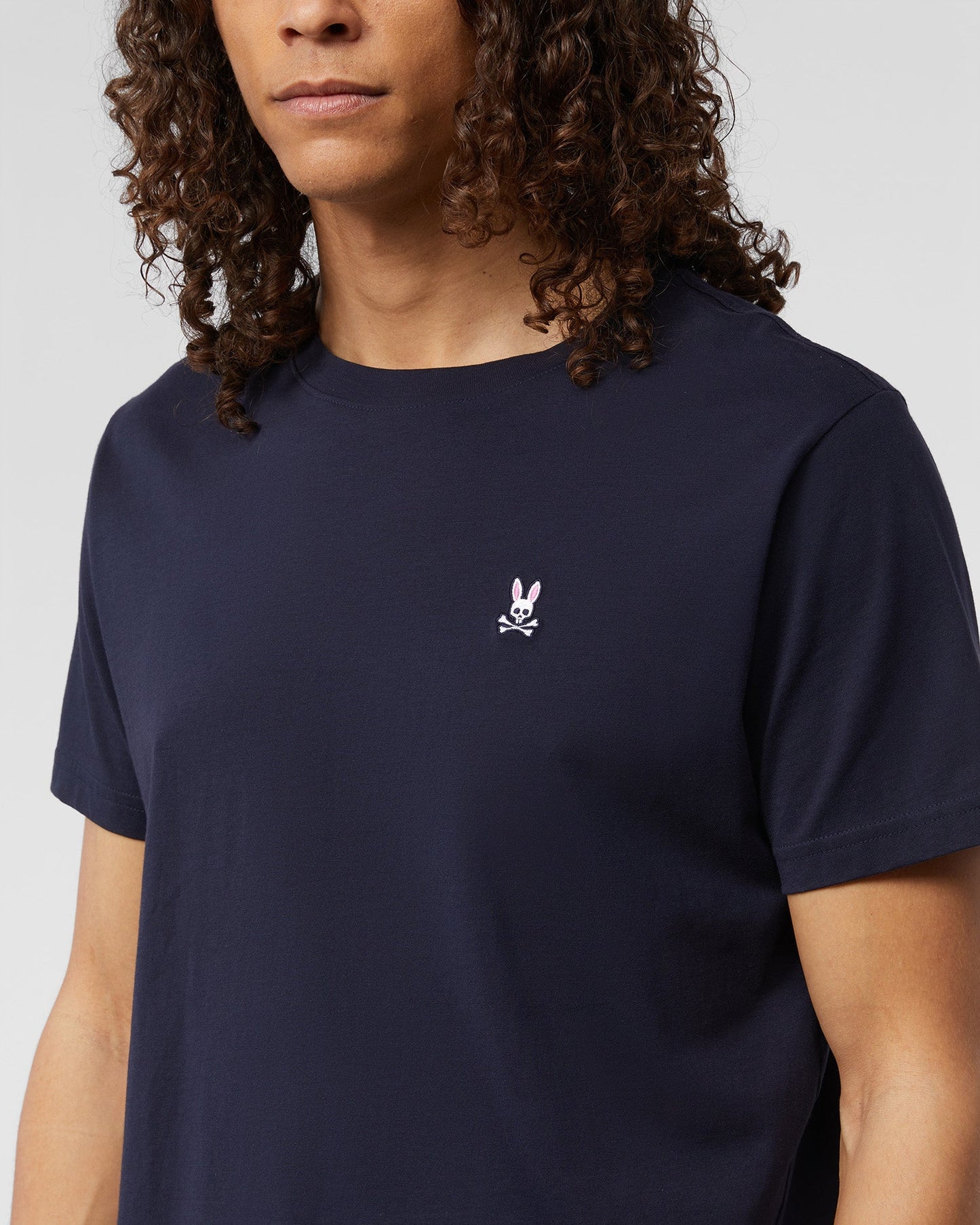 Psycho Bunny Mens Classic Crew Neck Tee Navy