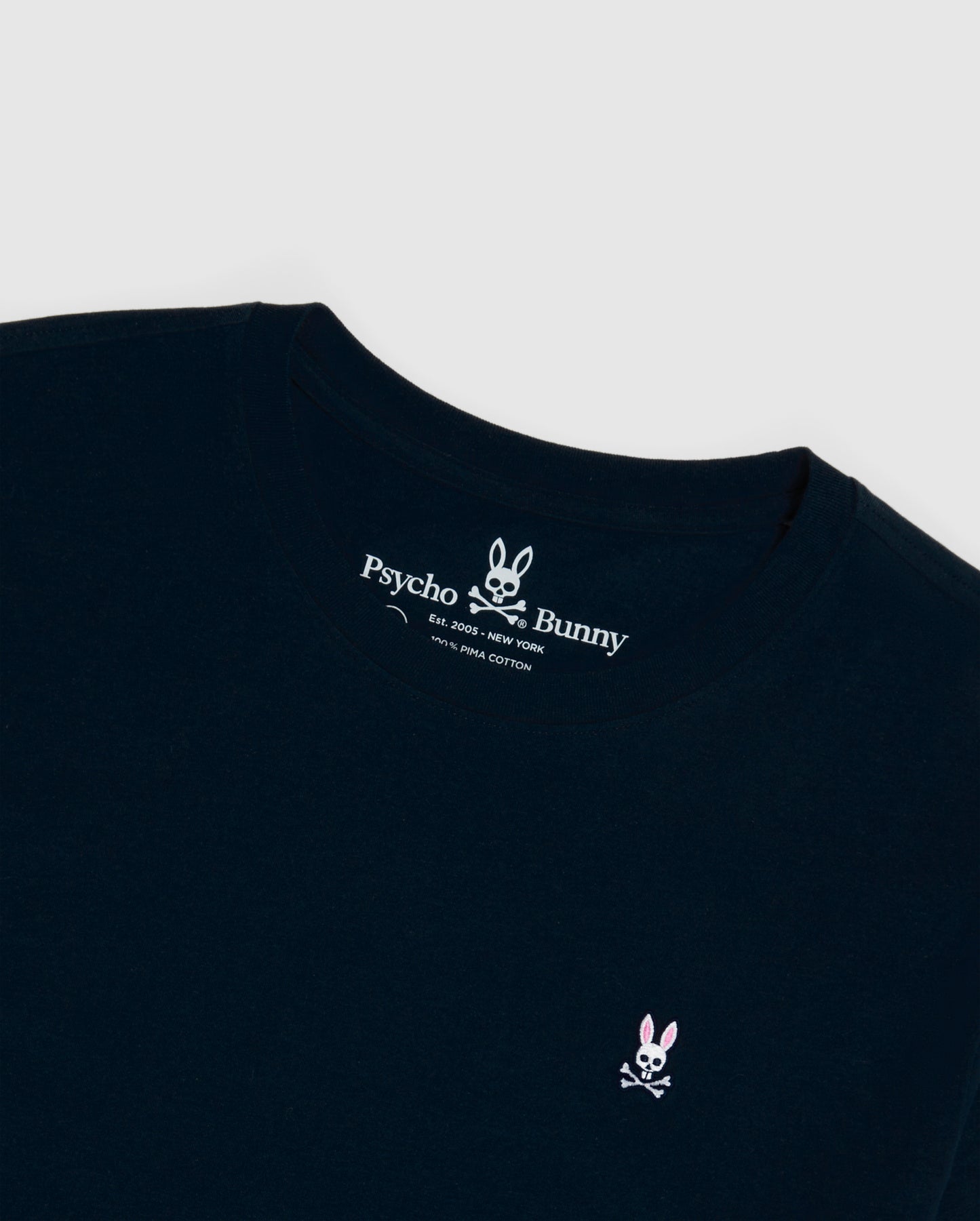 Psycho Bunny Mens Classic Crew Neck Tee Navy