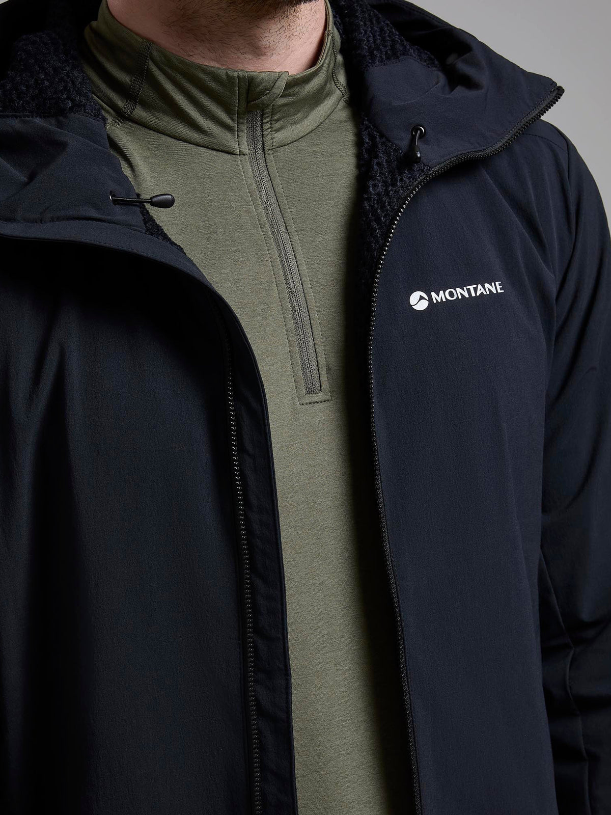Montane Men's Khamsin Hooded Softshell Jacket Black