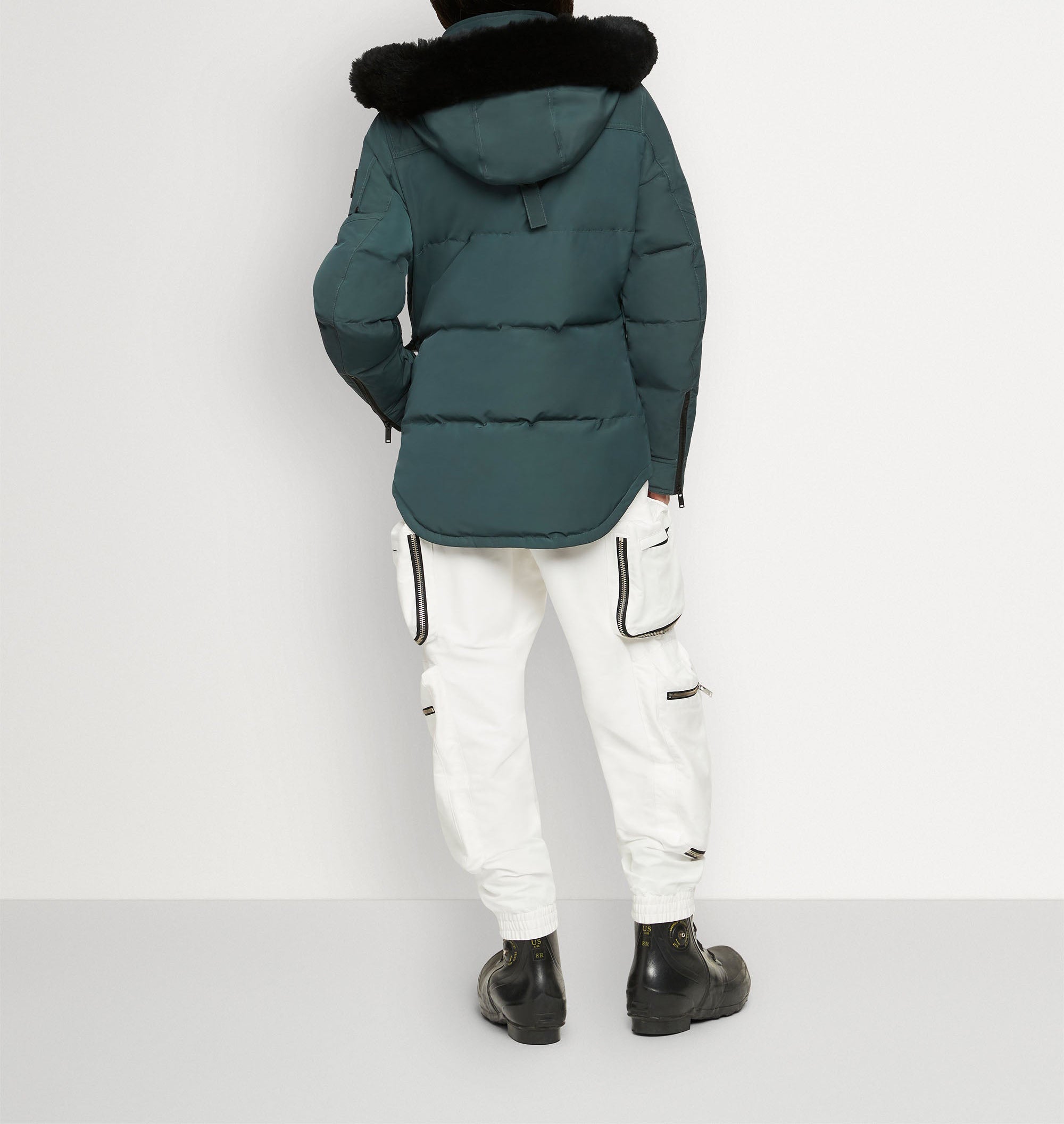 Moose Knuckles Ladies Onyx Anguille Jacket Shearling Forest Hill