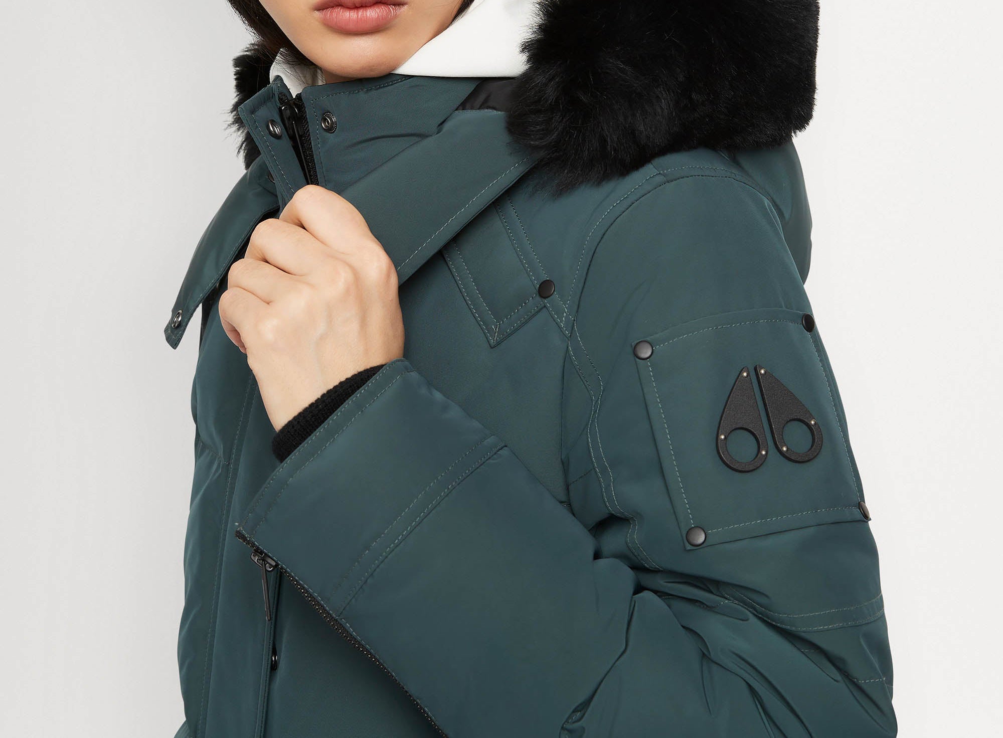 Moose Knuckles Ladies Onyx Causapscal Parka Forest Hill