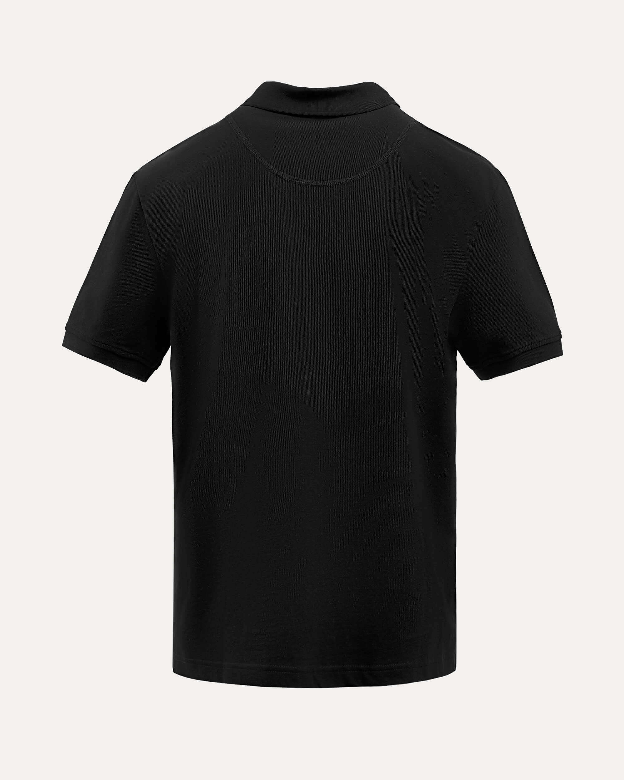 Moose Knuckles Men's Pique Polo Black