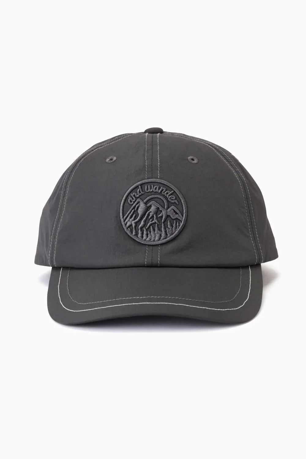 And Wander Ny Patch Cap Carbon