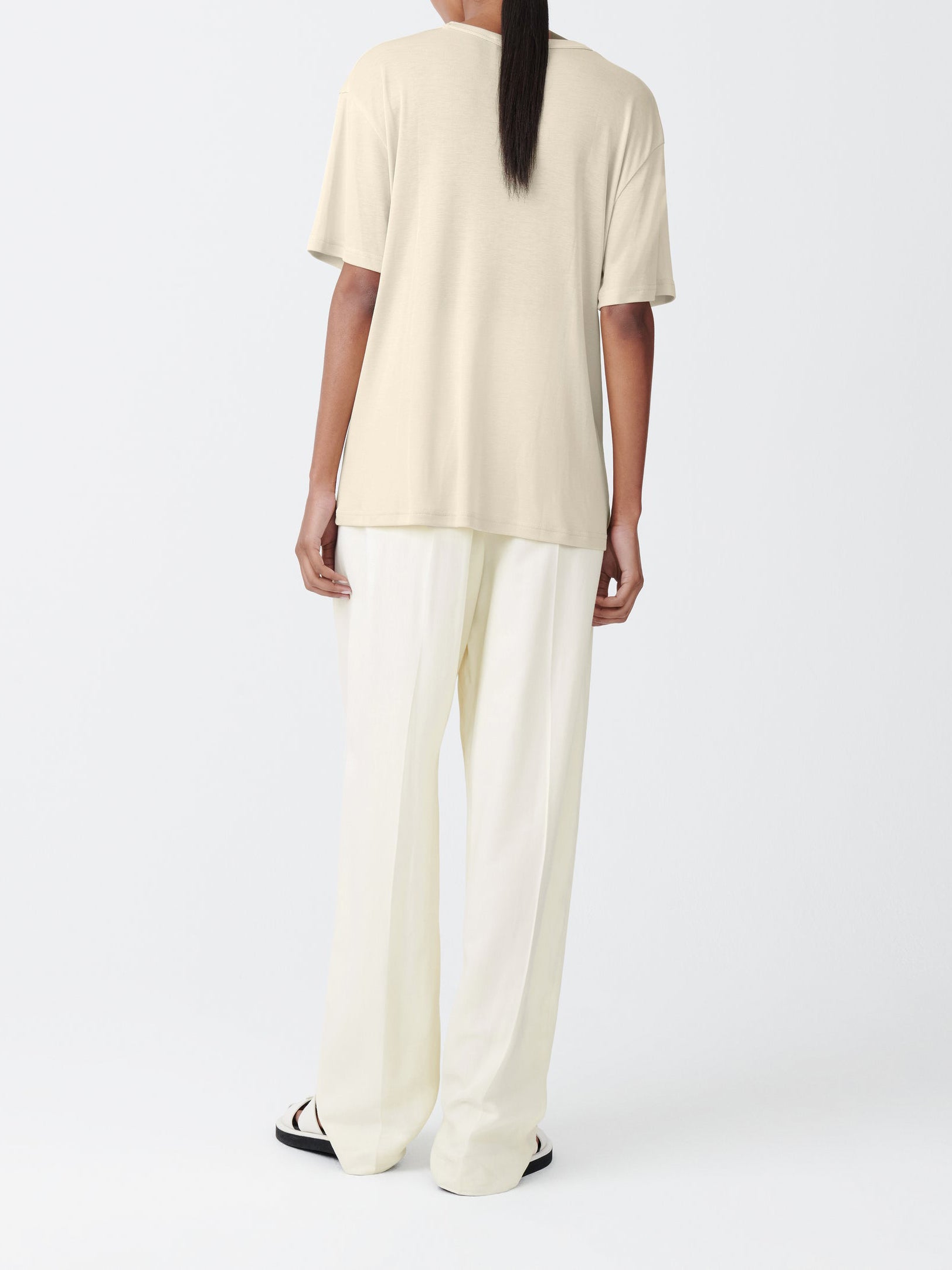 Studio Nicolson Rond T-Shirt Lyocell Rib Bamboo