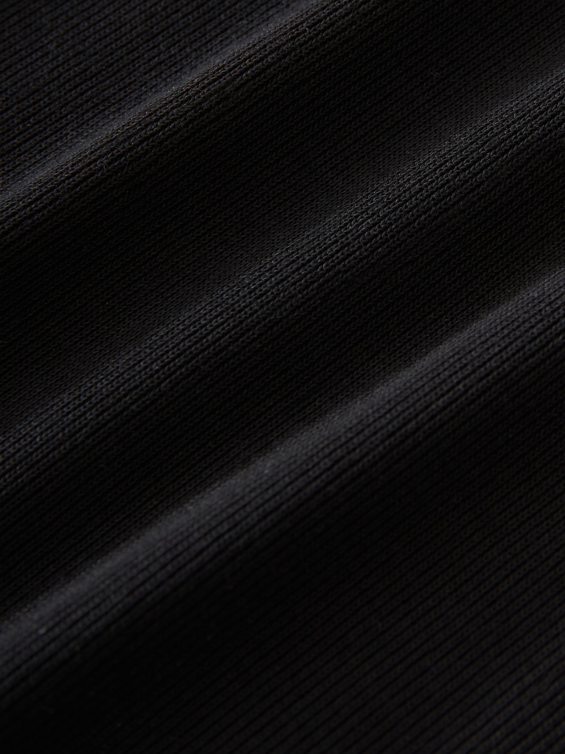 Studio Nicolson Rond T-Shirt Lyocell Rib Black